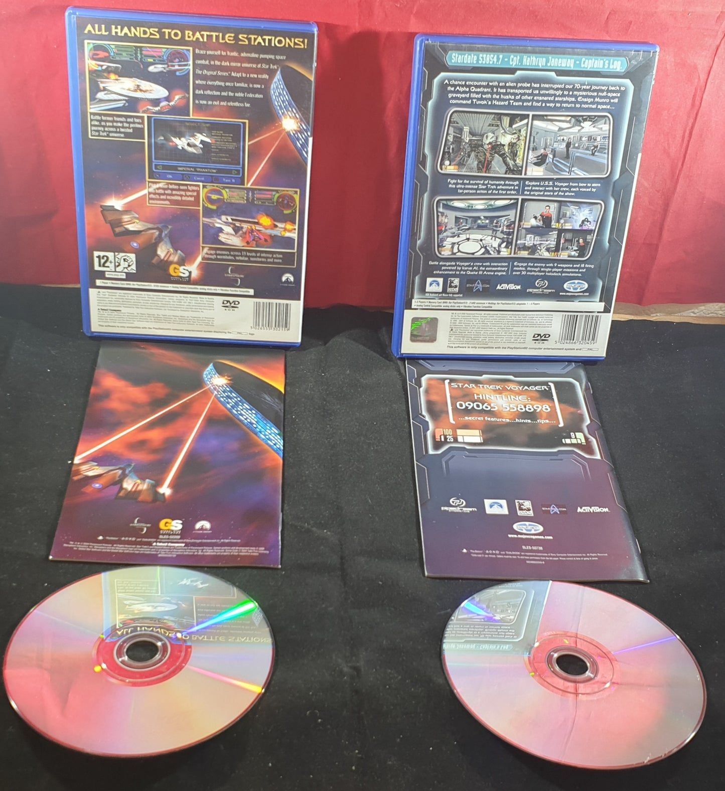 Star Trek Elite Force & Shattered Universe Sony Playstation 2 (PS2) Game Bundle