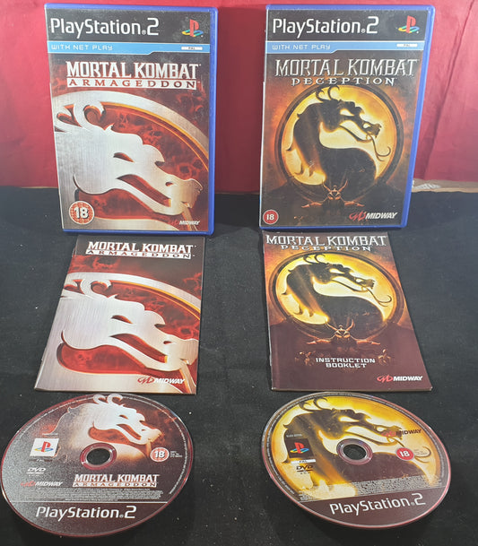 Mortal Kombat Armageddon & Deception Sony Playstation 2 (PS2) Game Bundle
