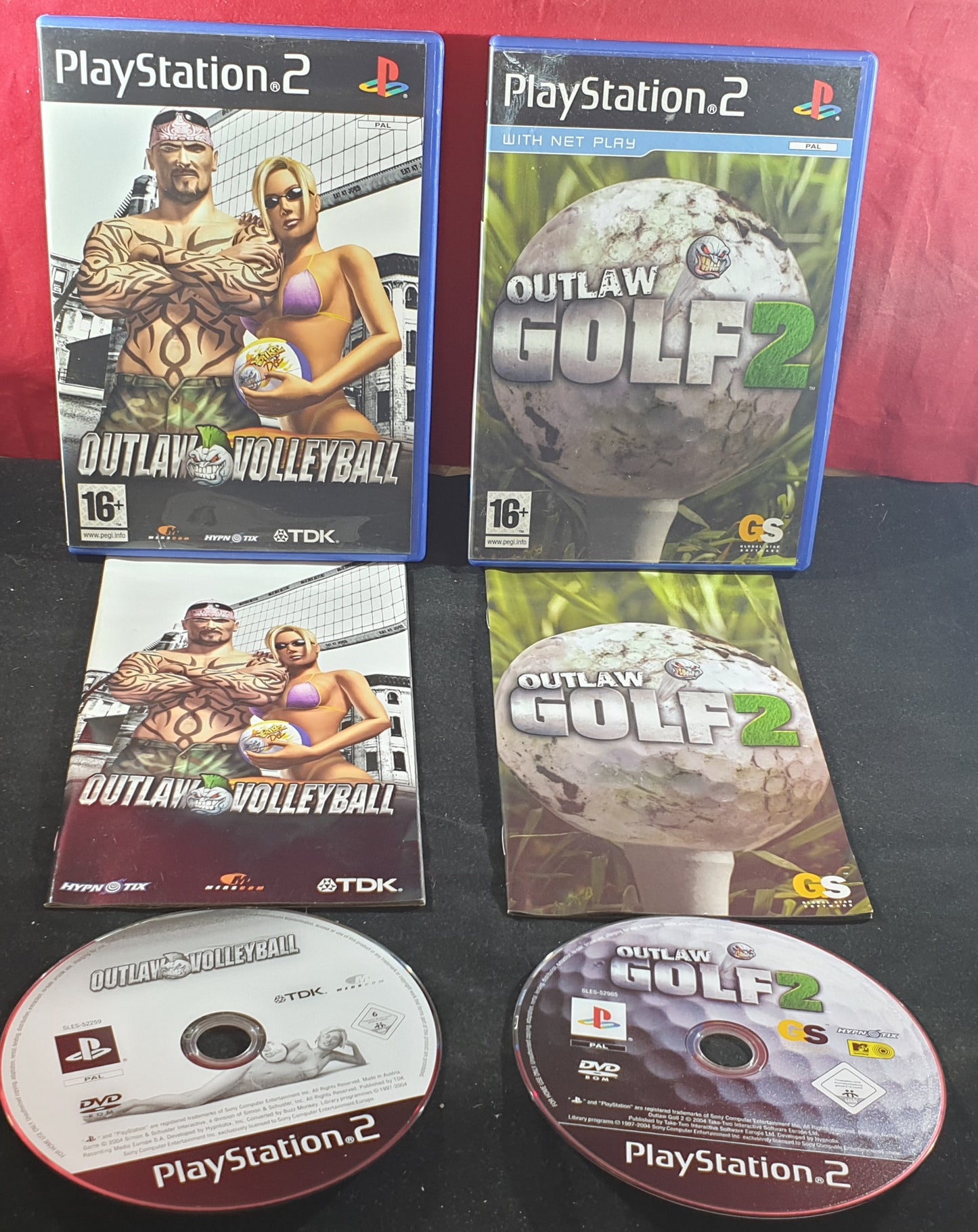 Outlaw Volleyball & Golf 2 Sony Playstation 2 (PS2) Game Bundle
