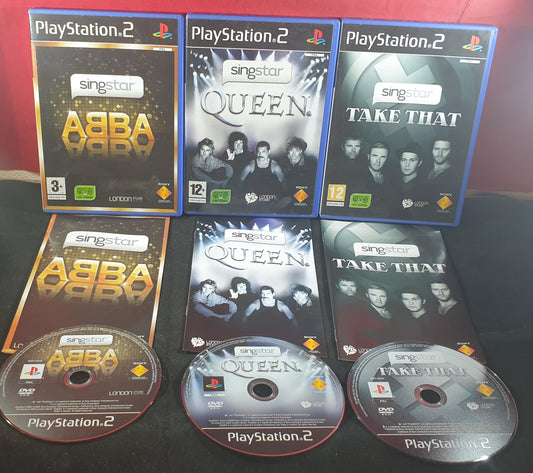 SingStar Abba, Queen & Take That Sony Playstation 2 (PS2) Game Bundle