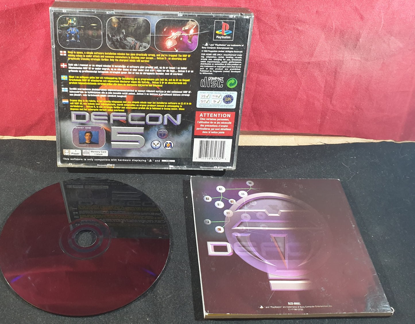 Defcon 5 Sony Playstaton 1 (PS1) Game