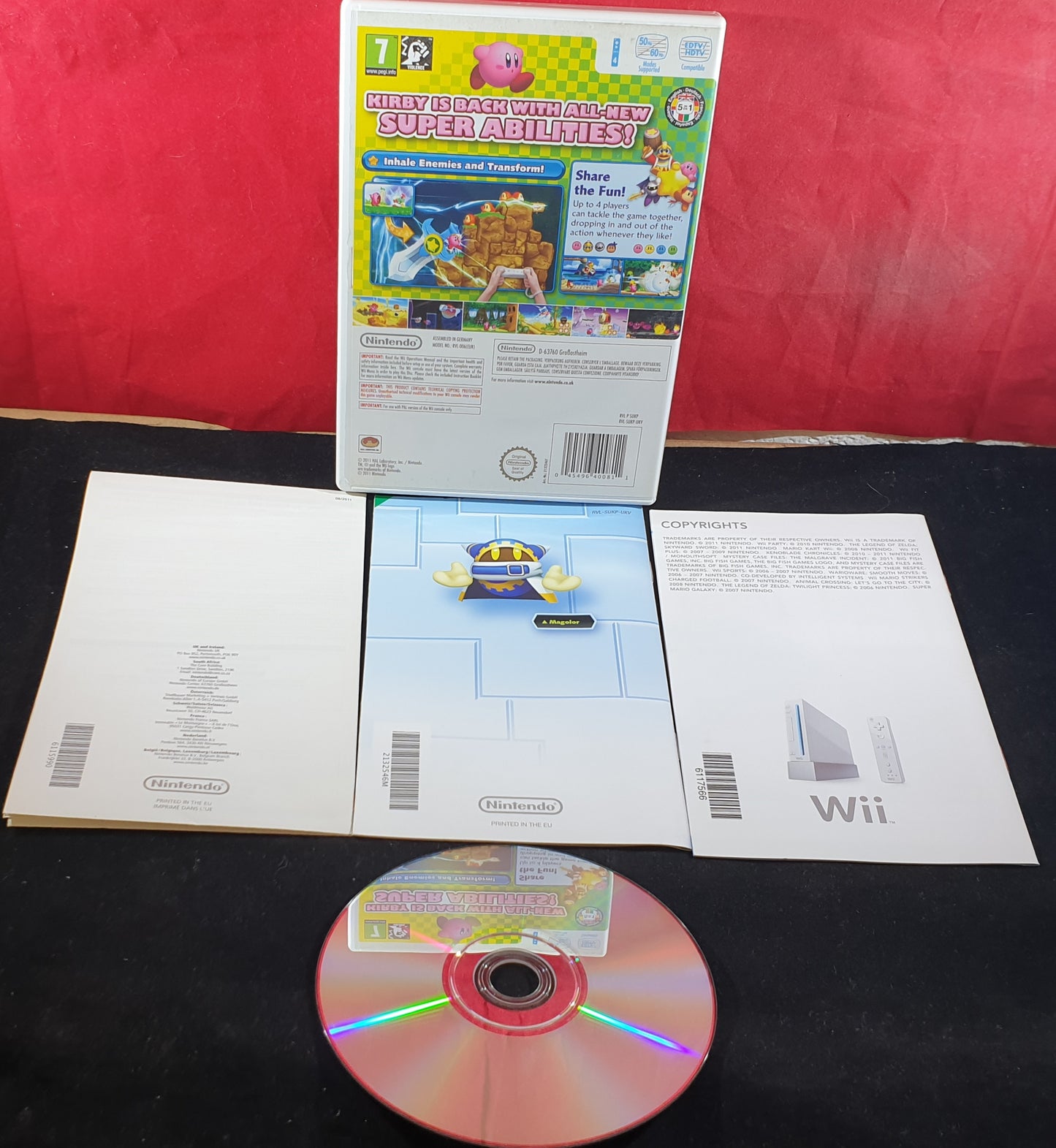 Kirby's Adventure Nintendo Wii Game