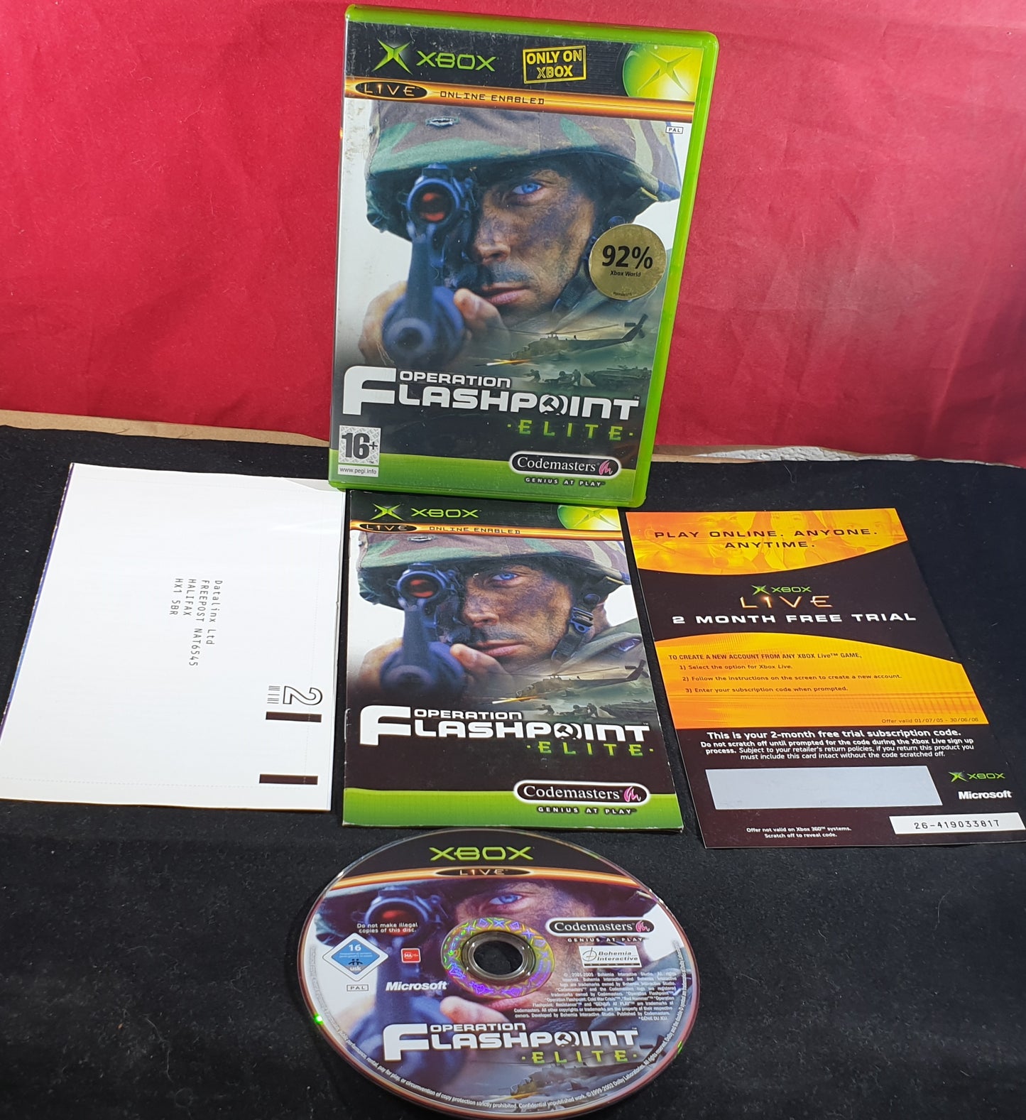 Operation Flashpoint Elite Microsoft Xbox Game