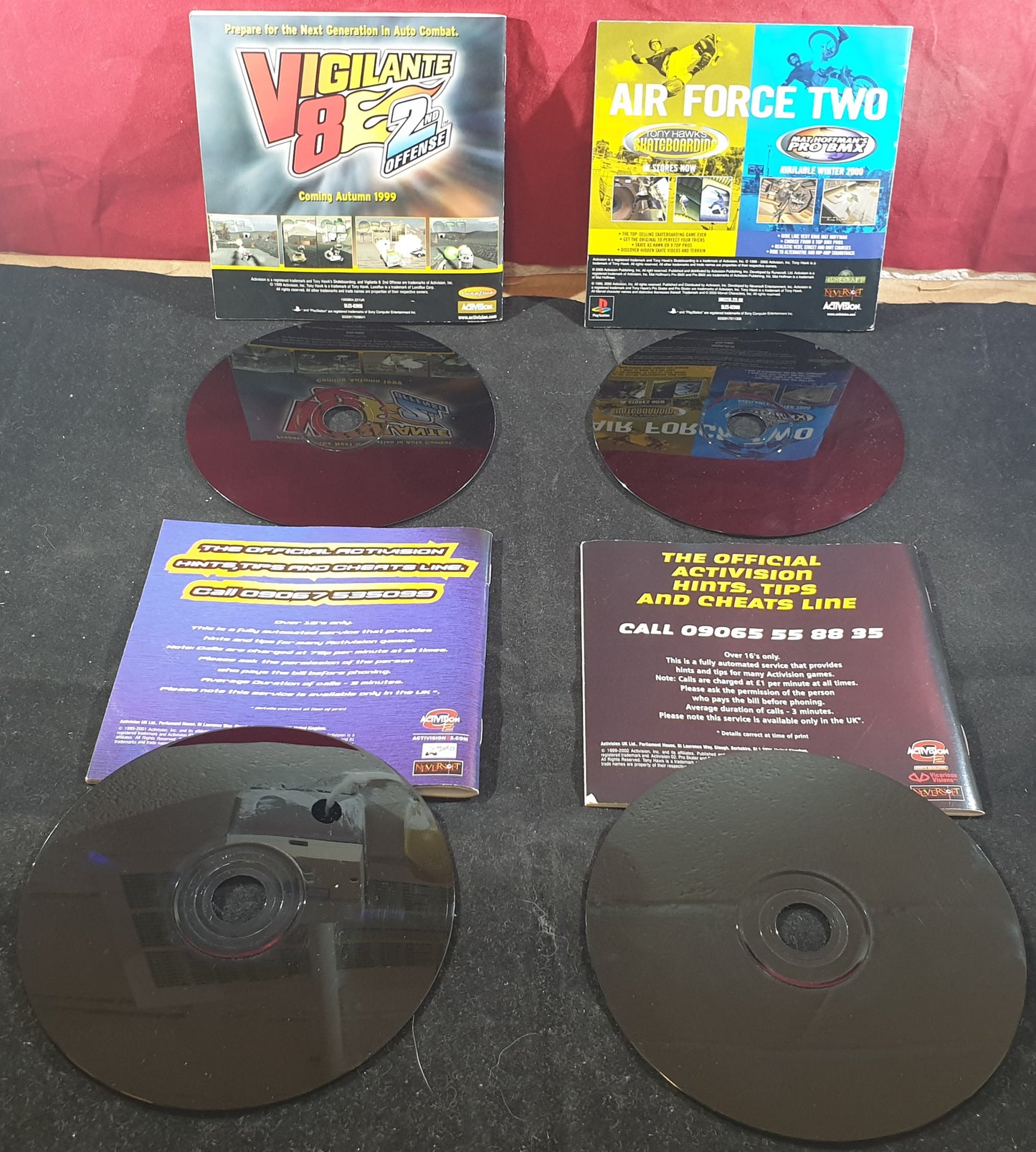 Tony Hawk's Pro Skater 1- 4 Sony Playstation 1 (PS1) Game Bundle