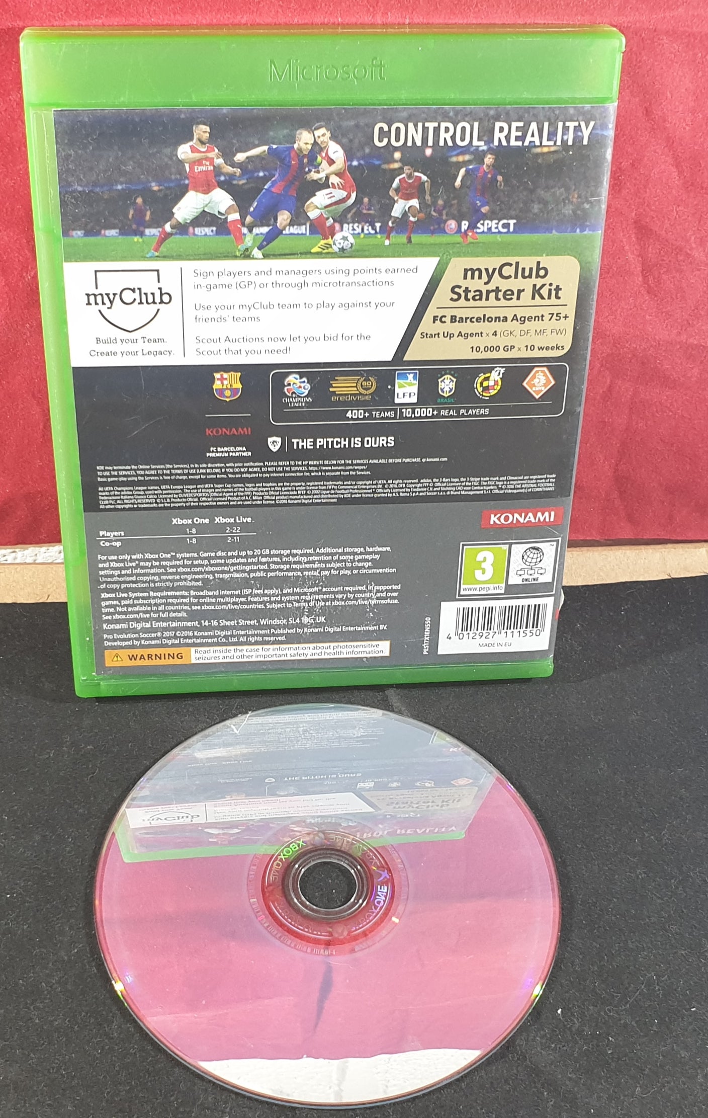 PES Pro Evolution Soccer 2017 Microsoft Xbox One Game