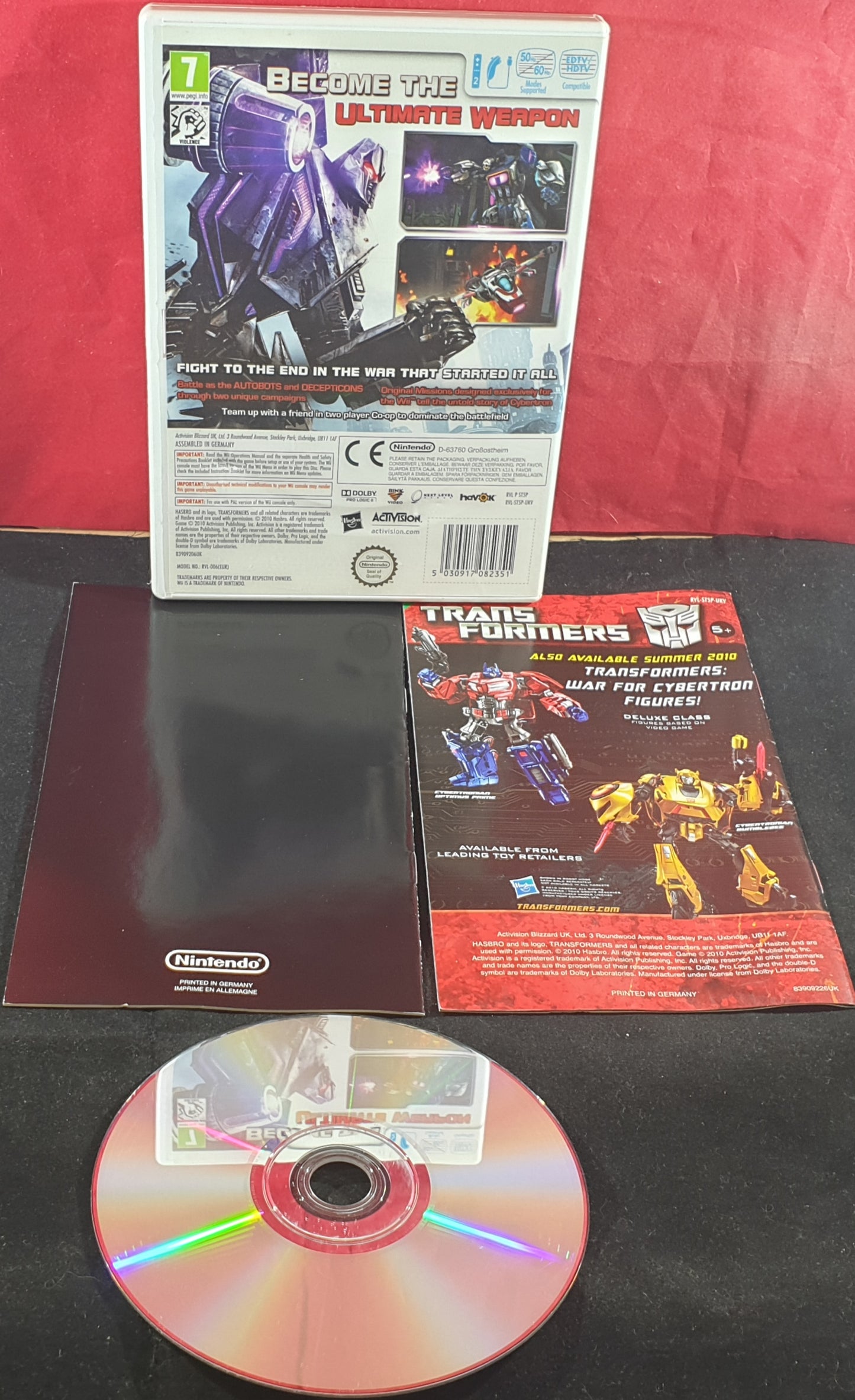 Transformers Cybertron Adventures Nintendo Wii Game