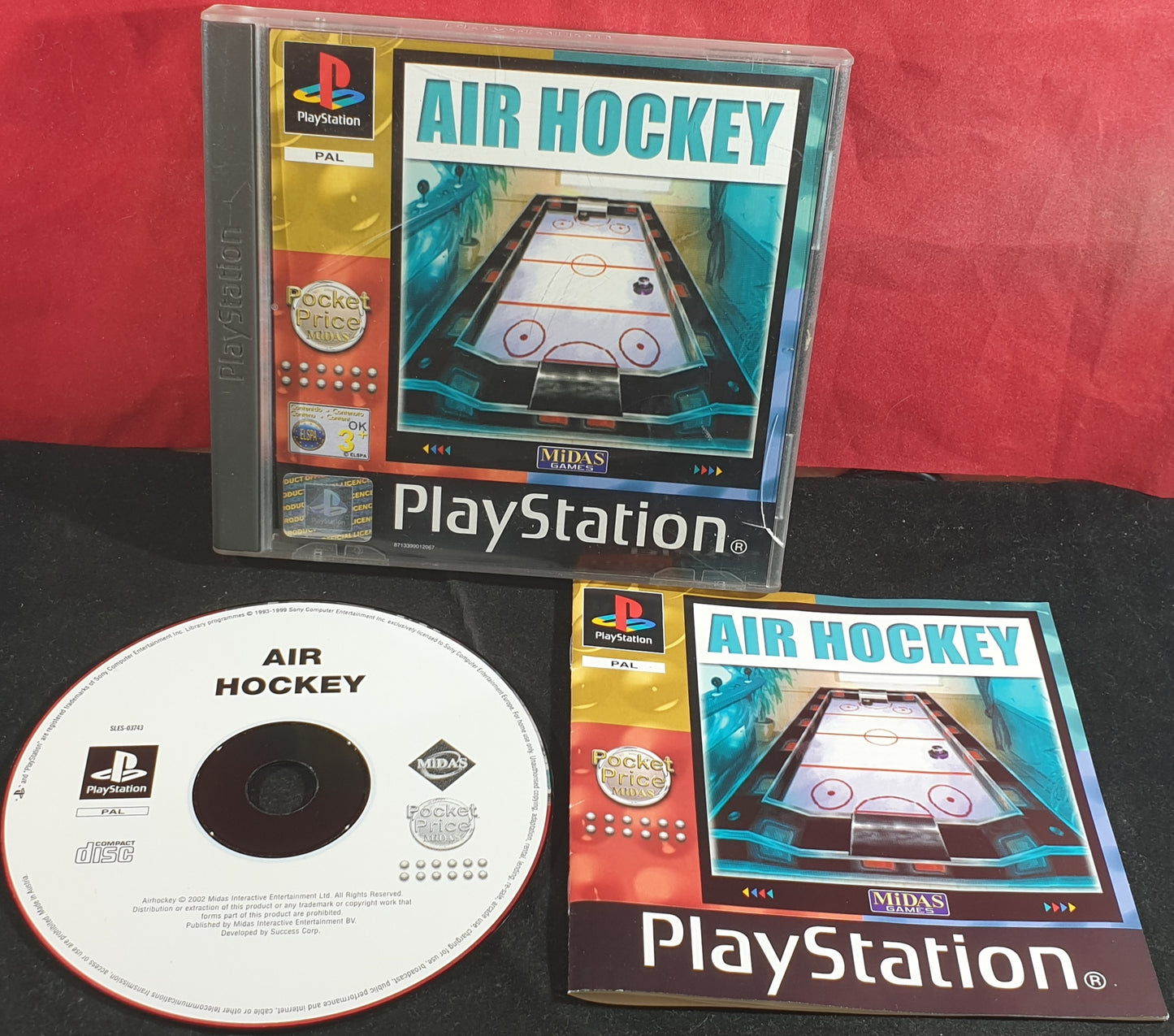 Air Hockey Sony Playstation 1 (PS1) Game