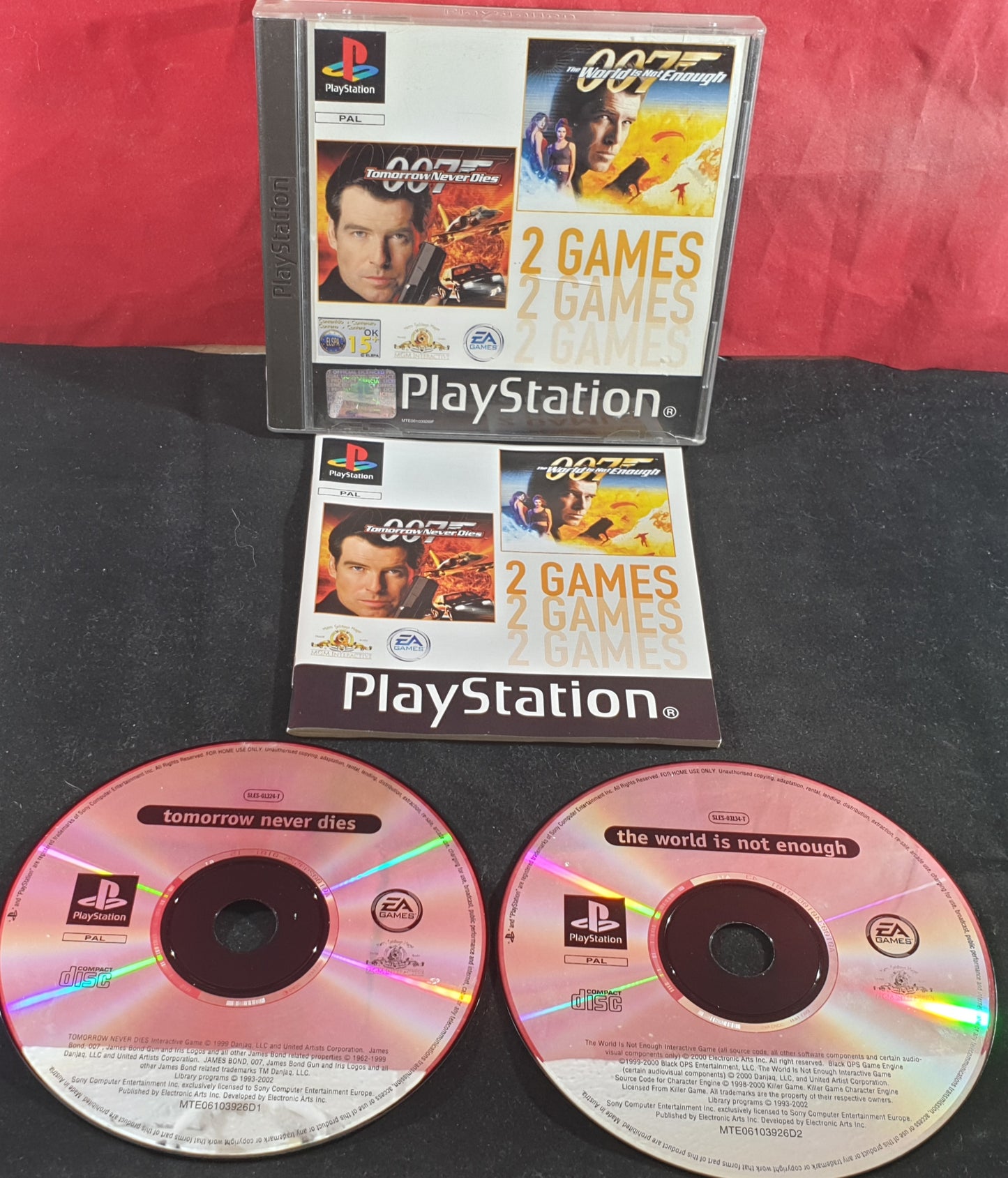 007 Tomorrow Never Dies & The World is Not Enough Twin Pack Sony Playstation 1 (PS1) Game