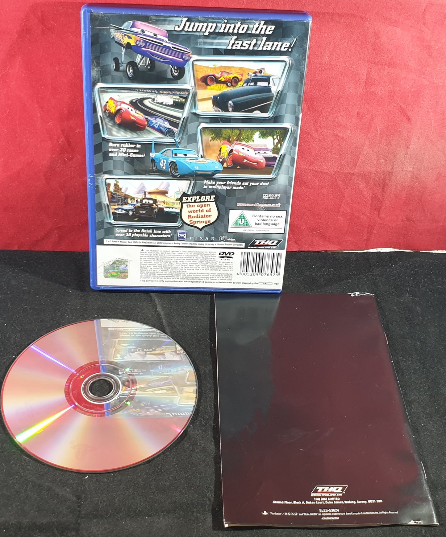 Disney Pixar Cars Sony Playstation 2 (PS2) Game