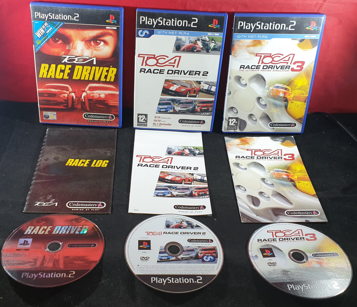 Toca Race Driver 1, 2 & 3 Sony Playstation 2 (PS2) Game Bundle