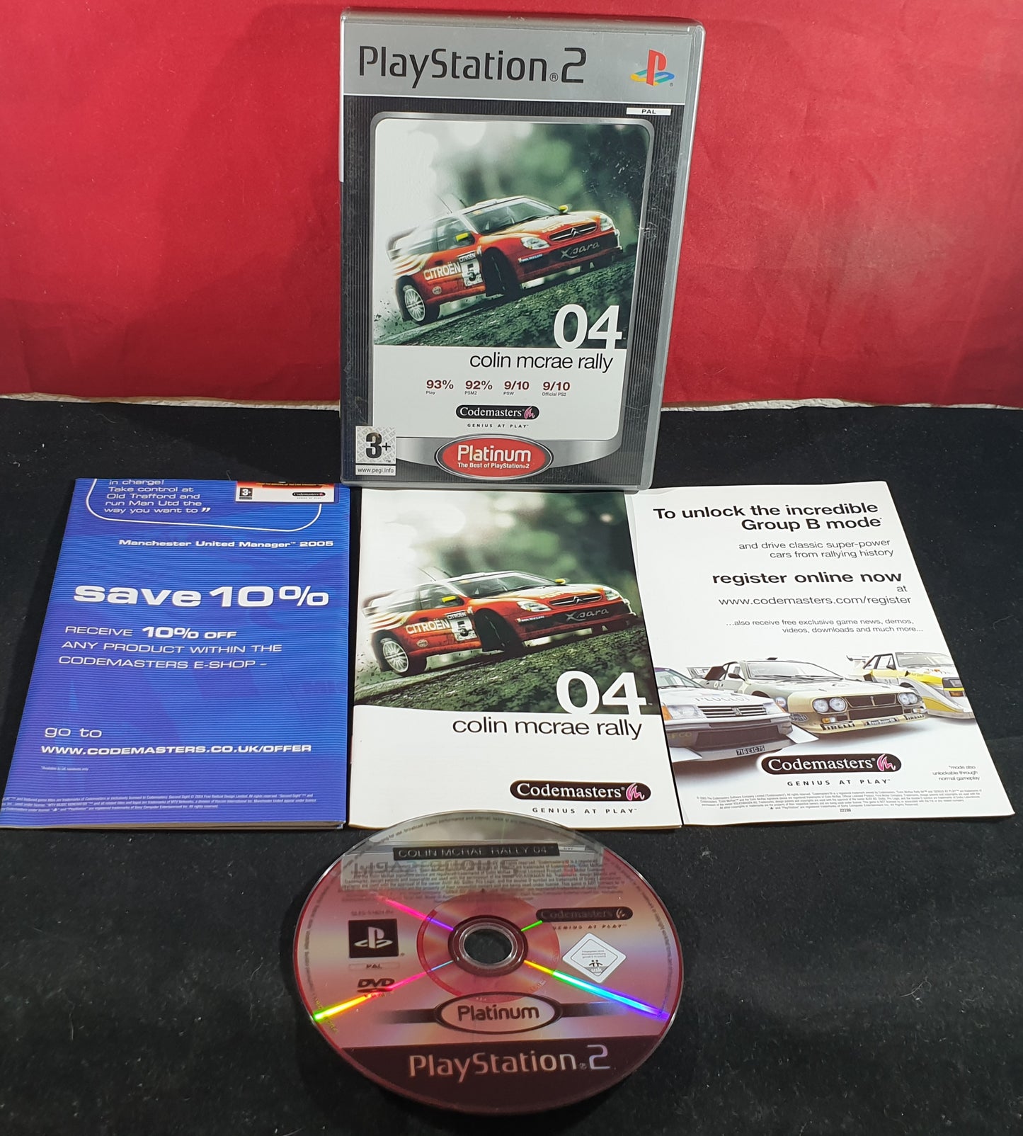 Colin McRae Rally 04 Sony Playstation 2 (PS2) Game