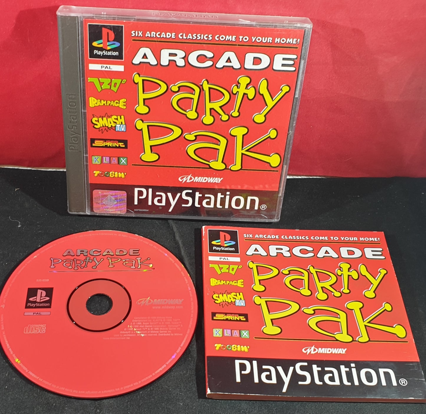 Arcade Party Pak Black Label Sony Playstation 1 (PS1) Game