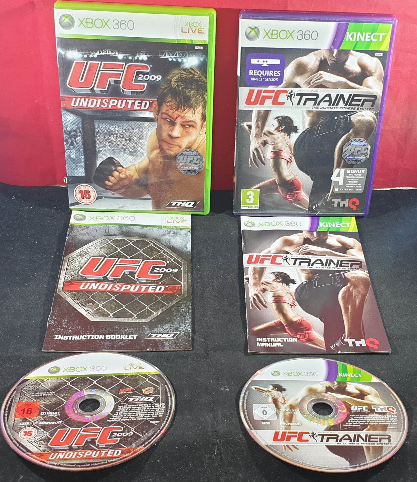 UFC Trainer & UFC 2009 Microsoft Xbox 360 Game Bundle