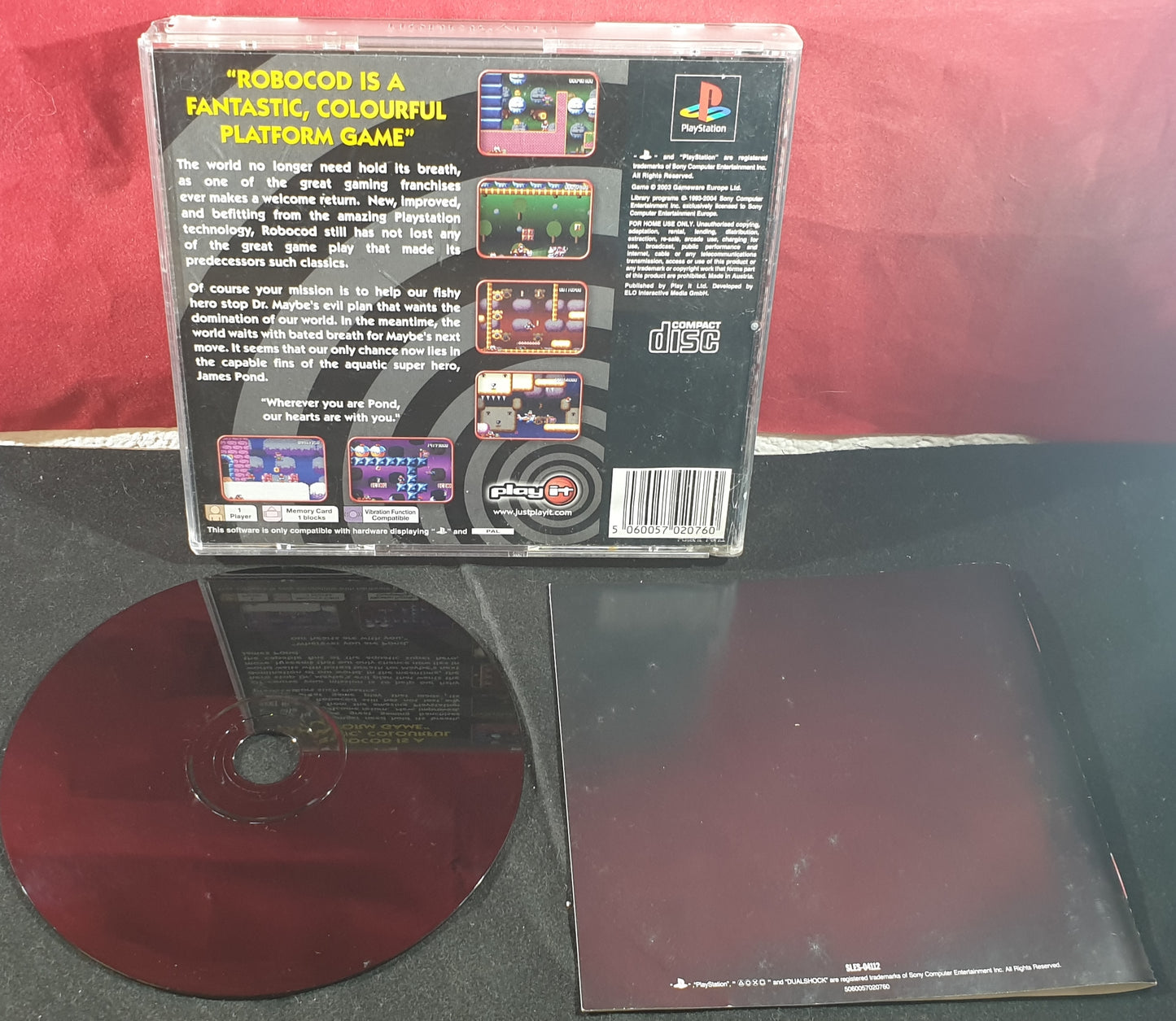 Robocod James Pond II Sony Playstation 1 (PS1) Game