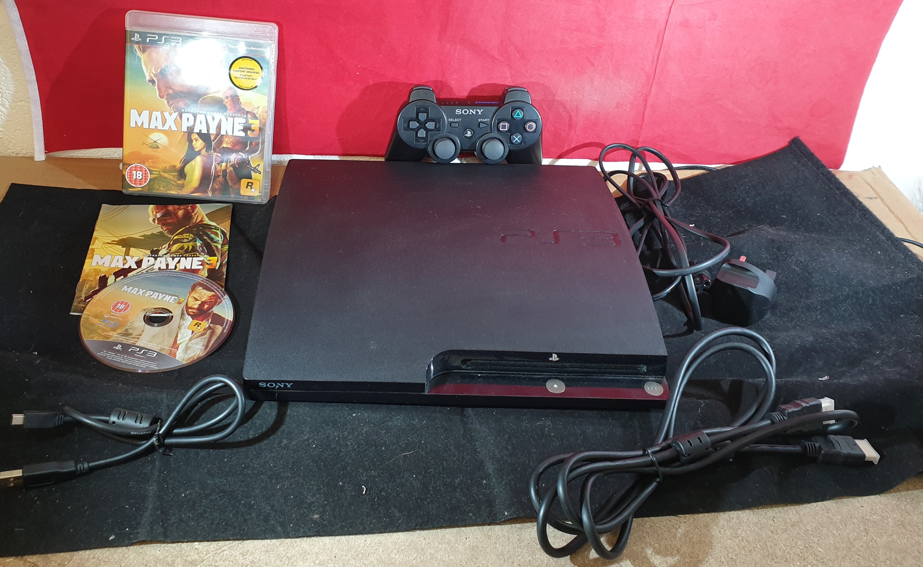 Boxed Sony Playstation 3 (PS3) 250 GB Console CECH 2003B with Max 