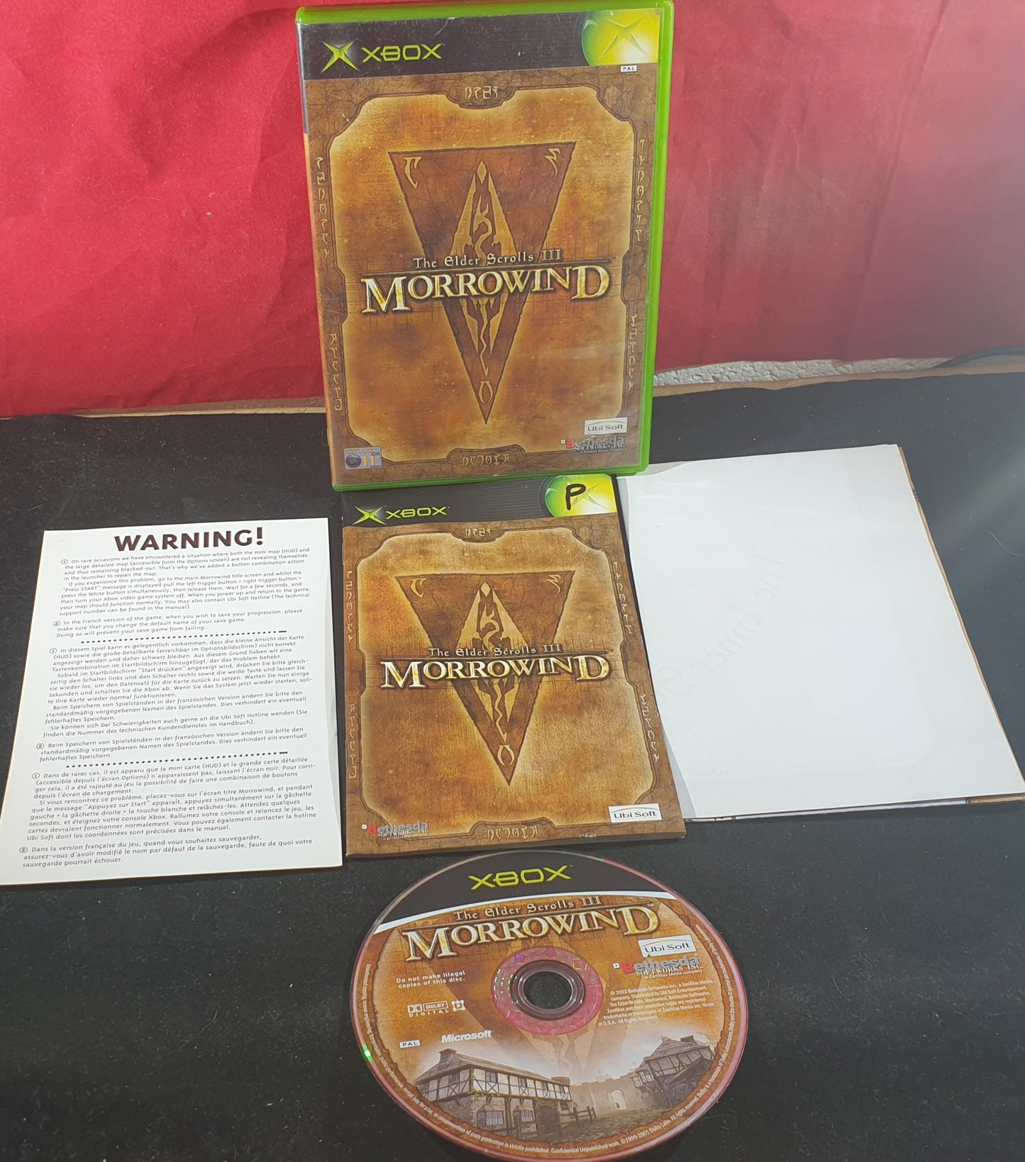 The Elder Scrolls III Morrowind Microsoft Xbox Game