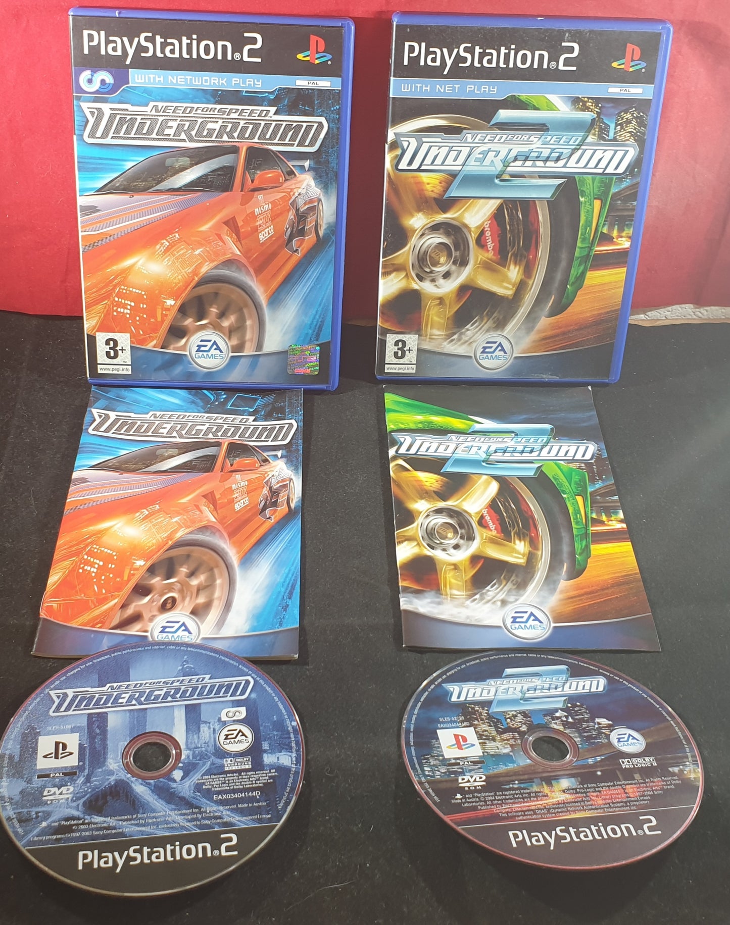 Need for Speed Underground 1 & 2 Sony Playstation 2 (PS2) Game Bundle