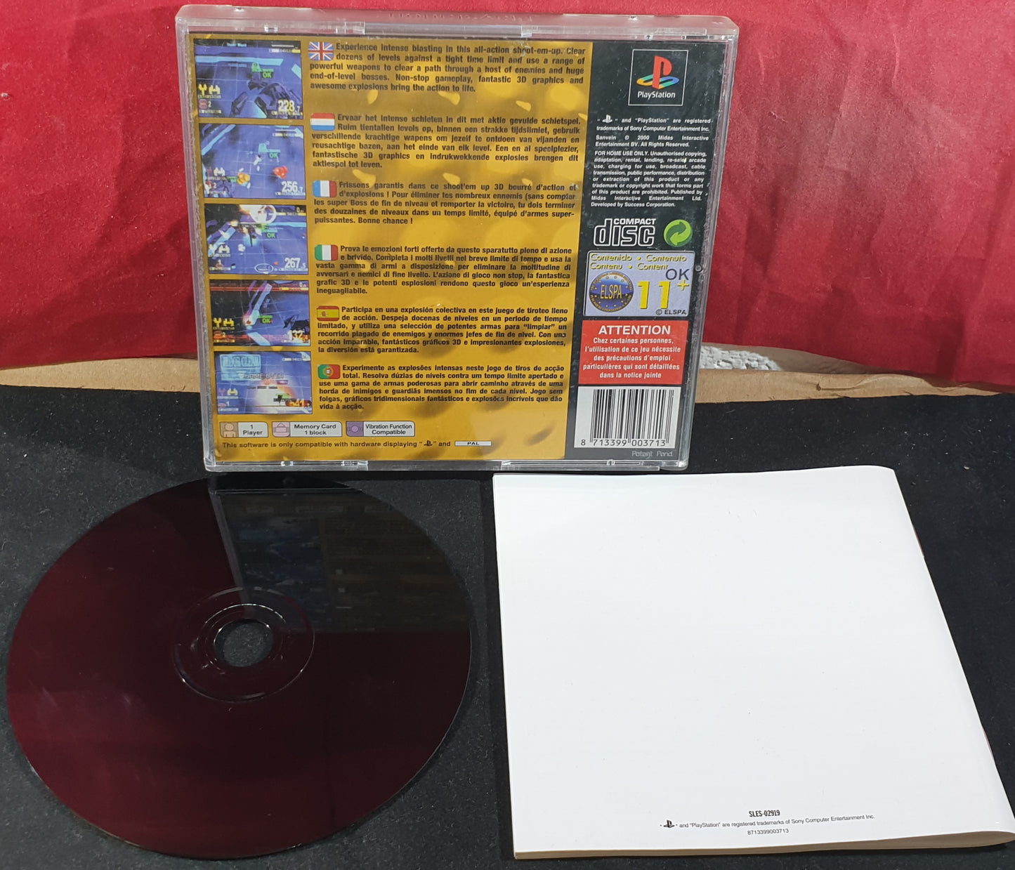 Sanvein Sony Playstation 1 (PS1) Game