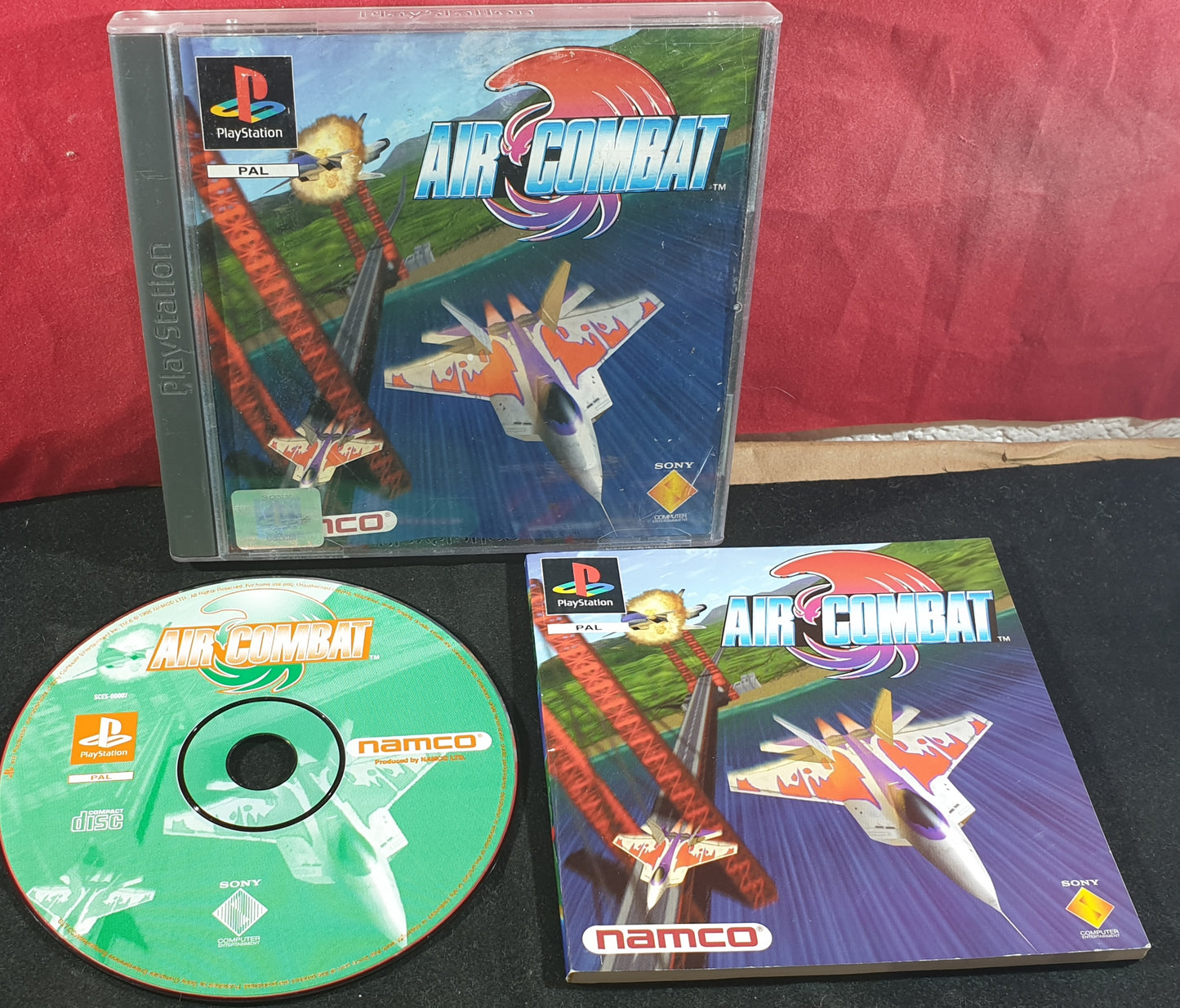 Air Combat RARE Black Label Sony Playstation 1 (PS1) Game