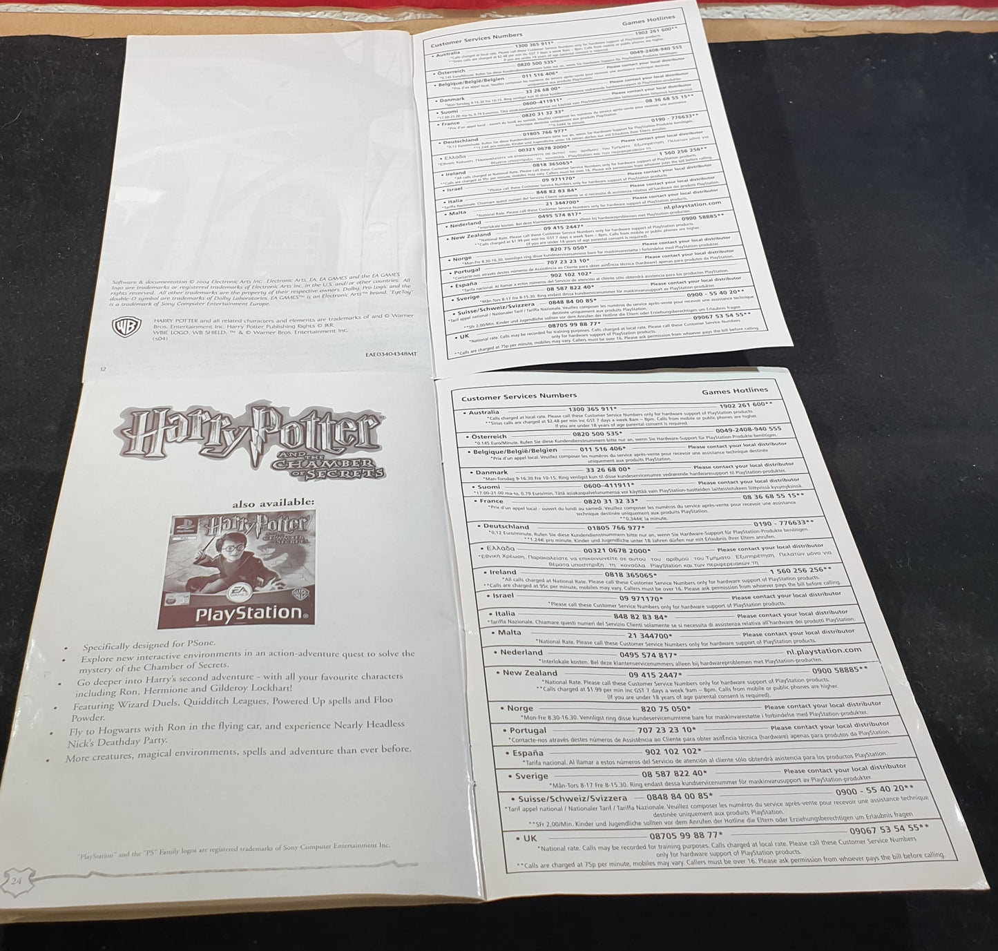 Harry Potter Chamber of Secrets & Prisoner of Azkaban Sony Playstation 2 (PS2) Game Bundle