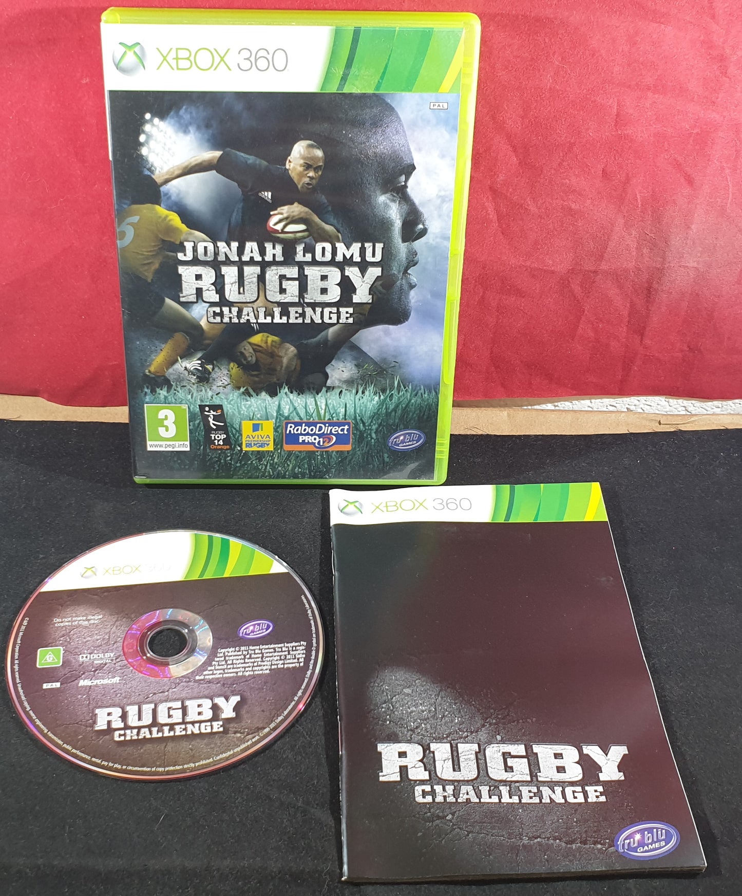 Jonah Lomu Rugby Challenge Microsoft Xbox 360 Game