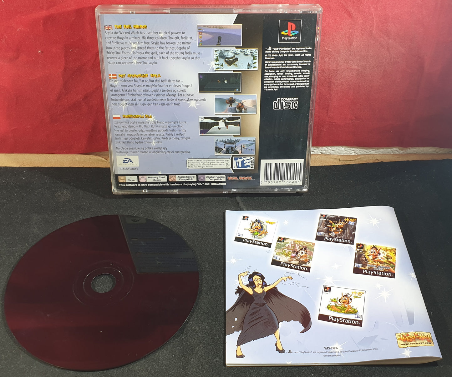 Hugo the Evil Mirror Sony Playstation 1 (PS1) Game