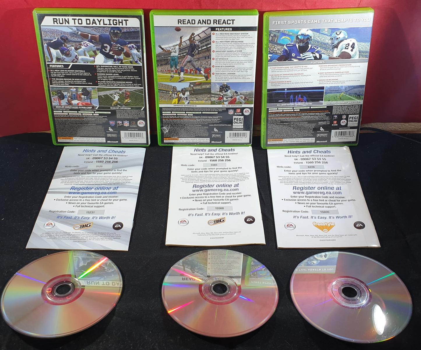 Madden NFL 07 - 09 Microsoft Xbox 360 Game Bundle