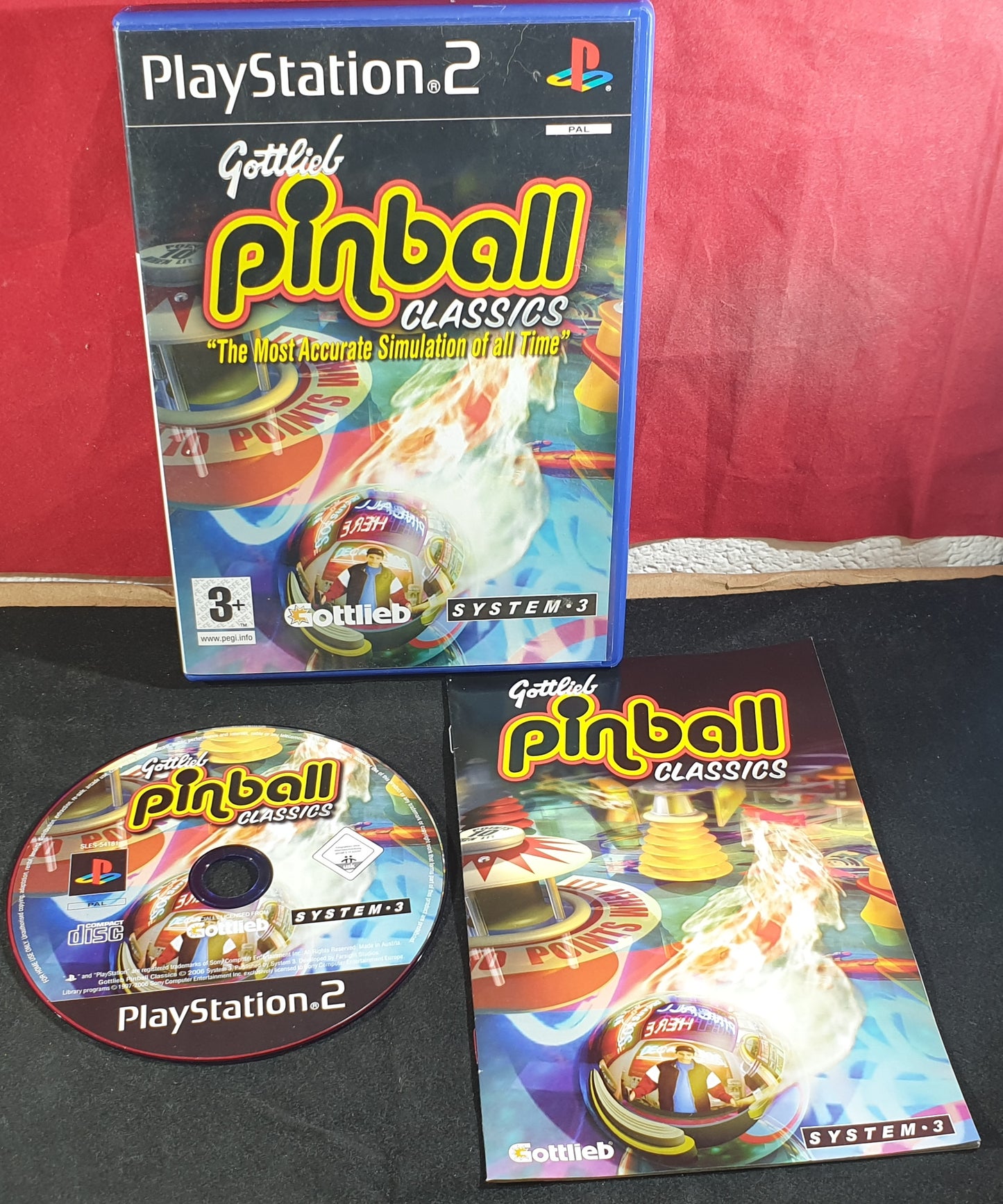 Gottlieb Pinball Classics Sony Playstation 2 (PS2) Game