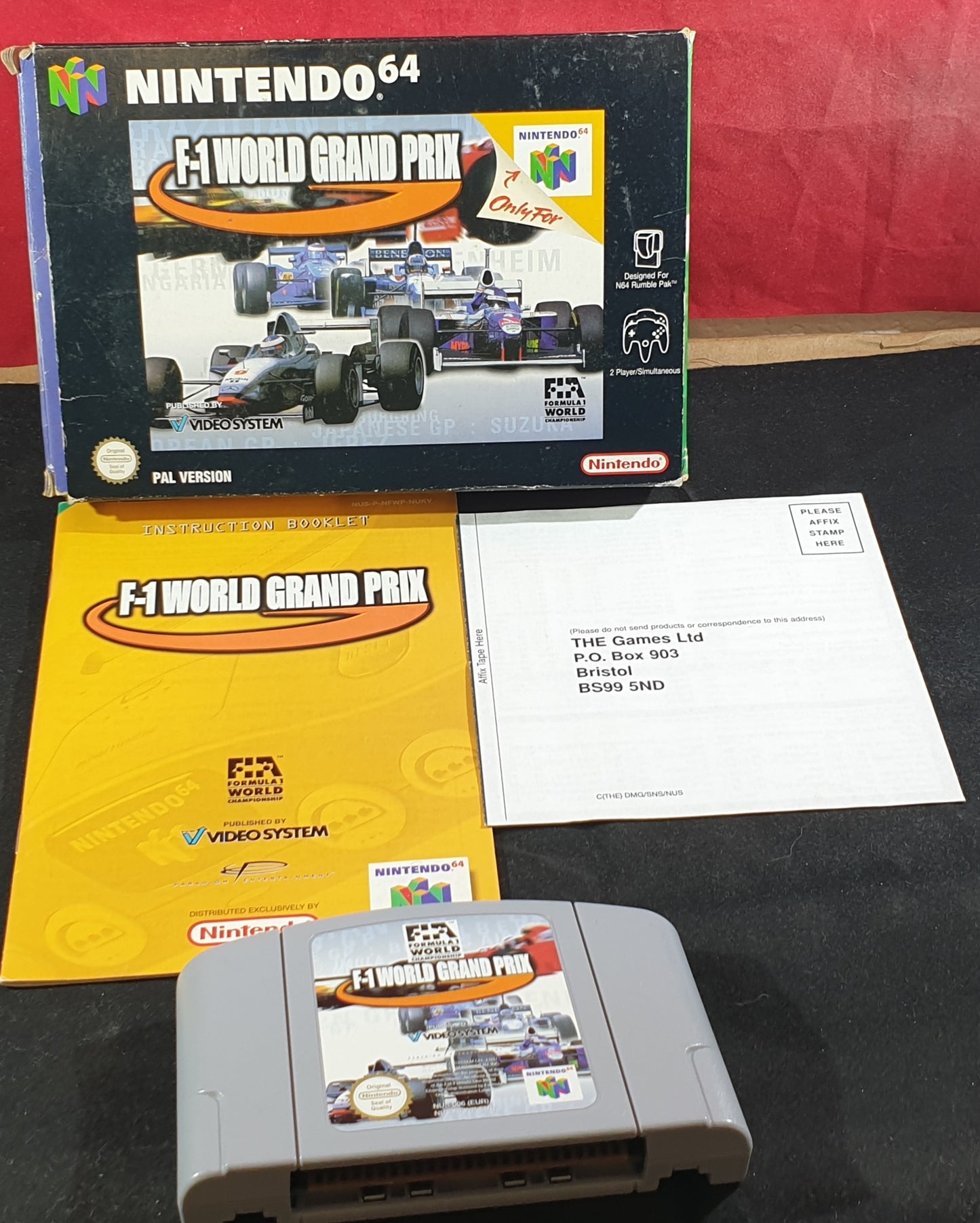 F-1 World Grand Prix Nintendo 64 (N64) Game