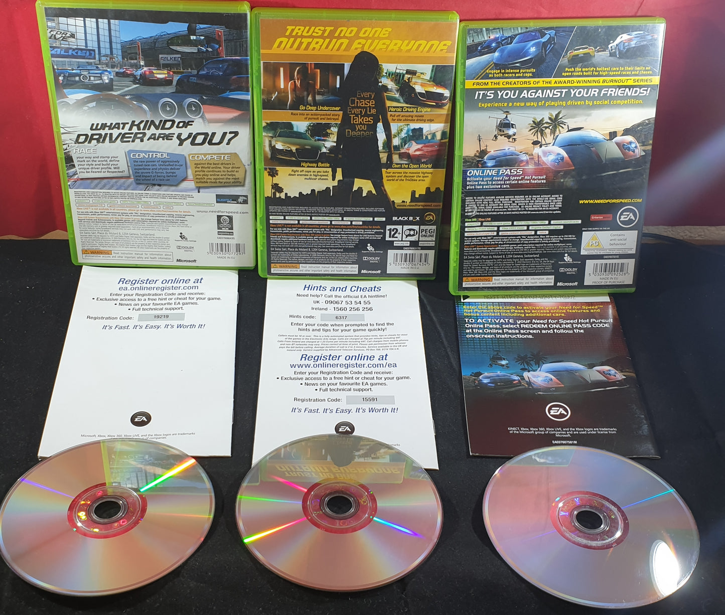 Need for Speed Undercover, Hot Pursuit & Shift Microsoft Xbox 360 Game Bundle