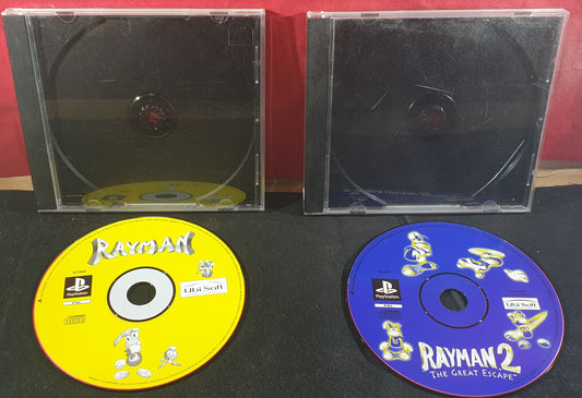 Rayman 1 & 2 Disc Only Sony Playstation 1 (PS1) Game Bundle