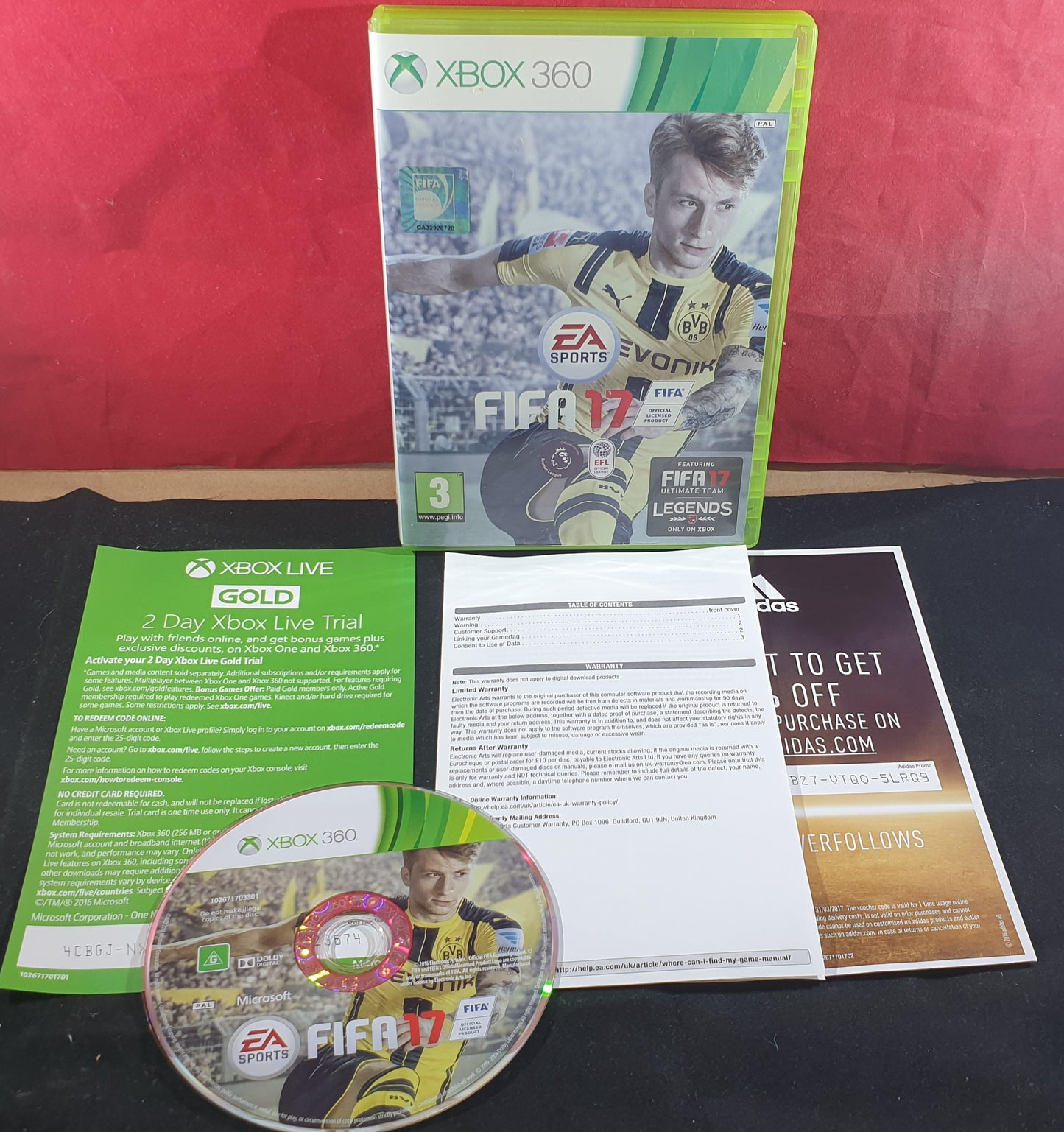 FIFA 17 Microsoft Xbox 360 Game