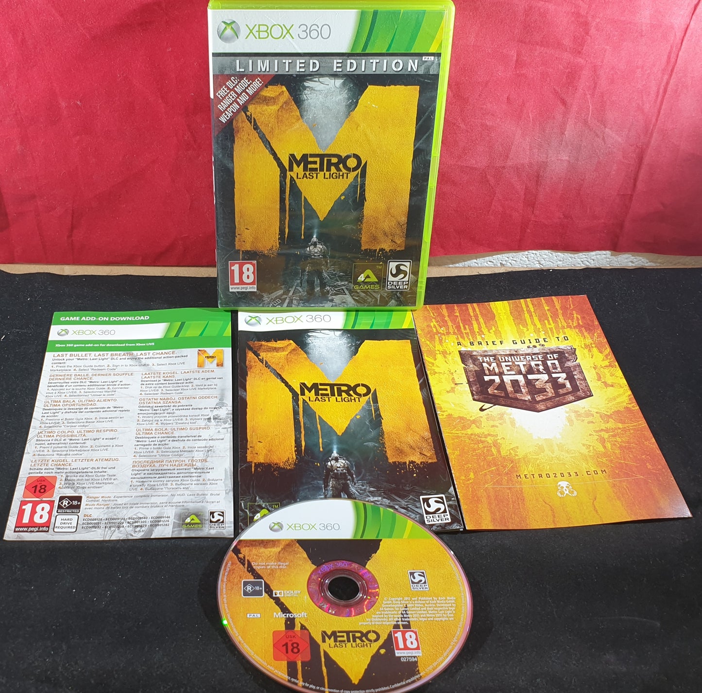 Metro Last Light Limited Edition Microsoft Xbox 360 Game