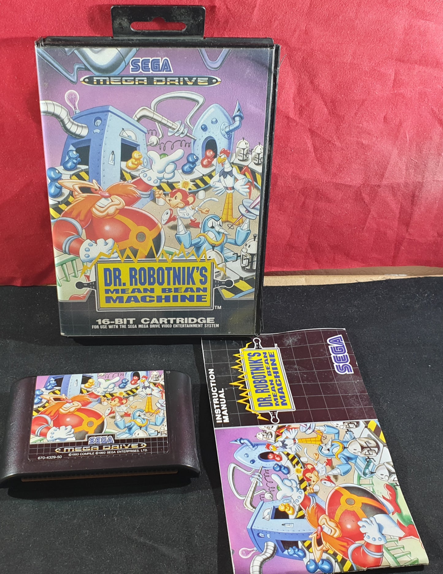 DR Robotnik's Mean Bean Machine Sega Mega Drive Game