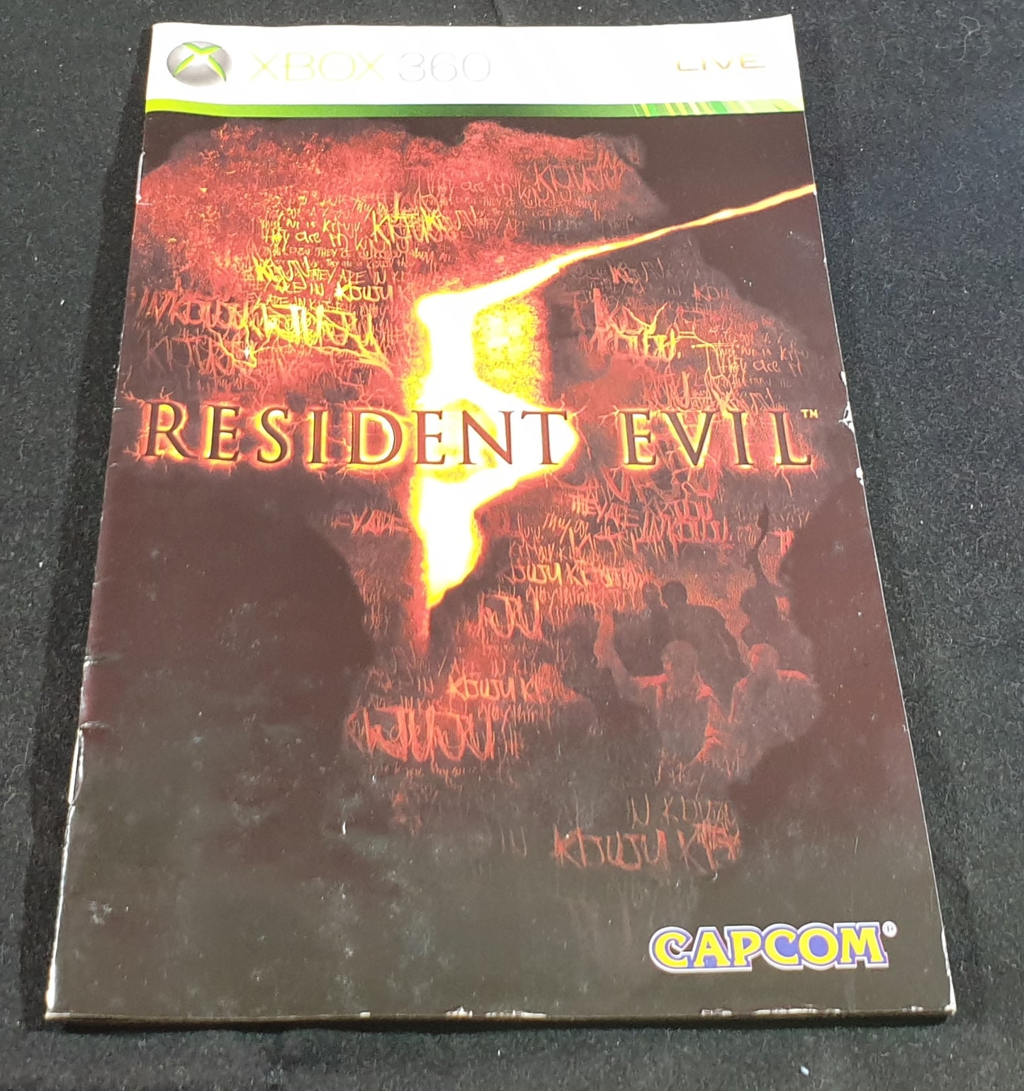 Resident Evil 5 Microsoft Xbox 360 Spare Manual Only