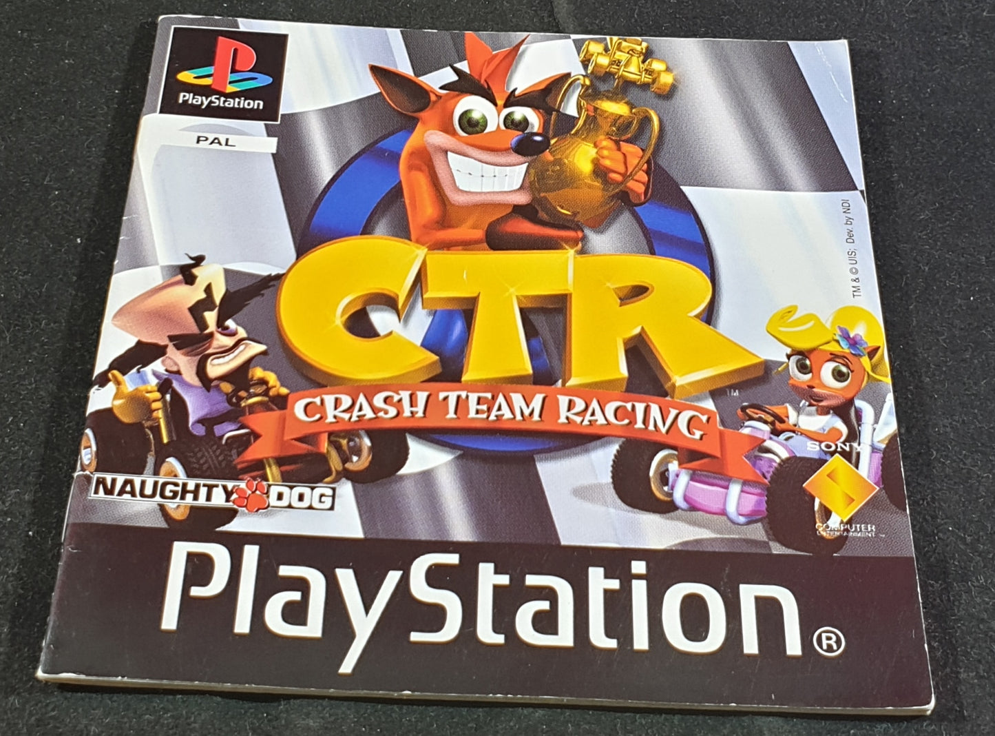 Crash Team Racing Sony Playstation 1 (PS1) Spare Manual Only