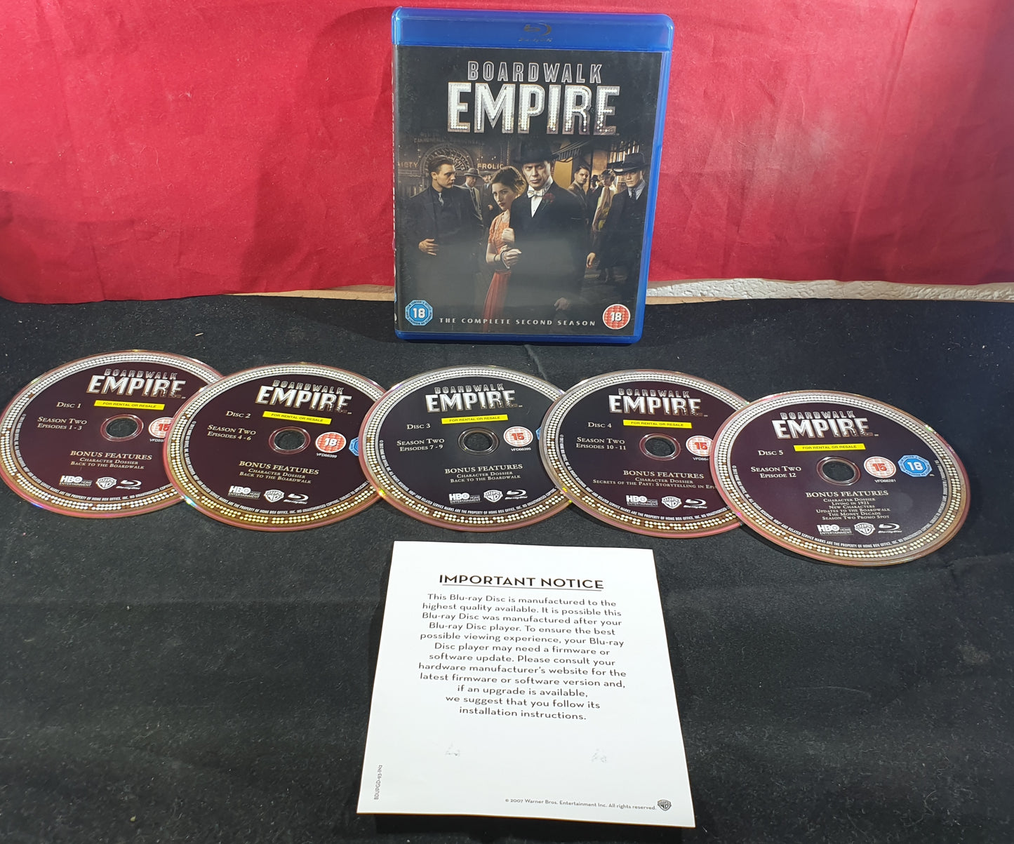 Boardwalk Empire Season 2 Blu Ray DVD