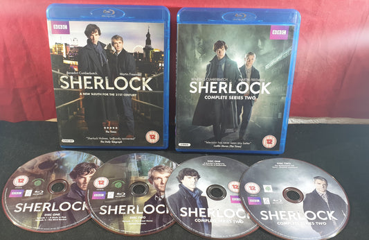 Sherlock Seasons 1 & 2 Blu Ray DVD Bundle