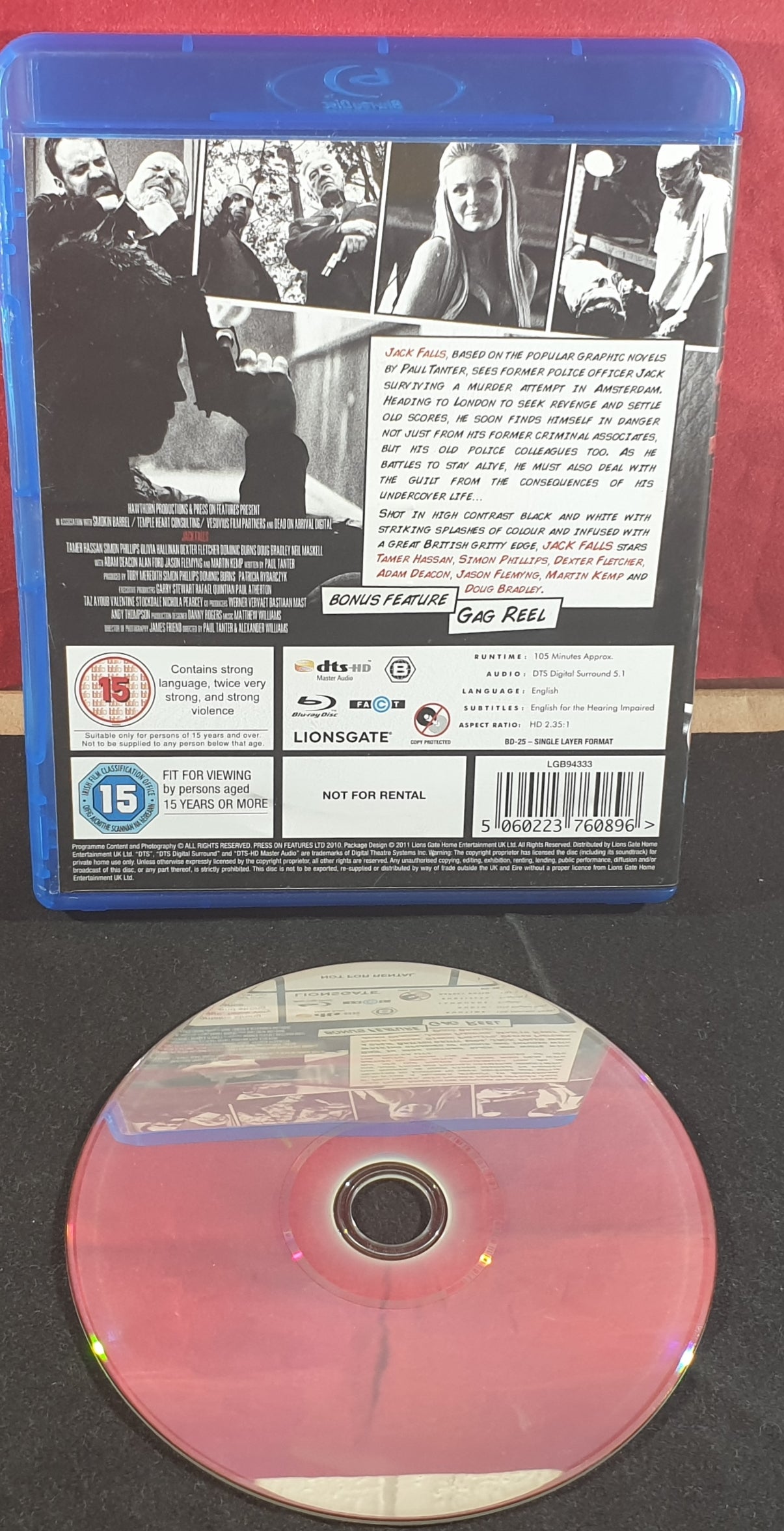Jack Falls Blu Ray DVD