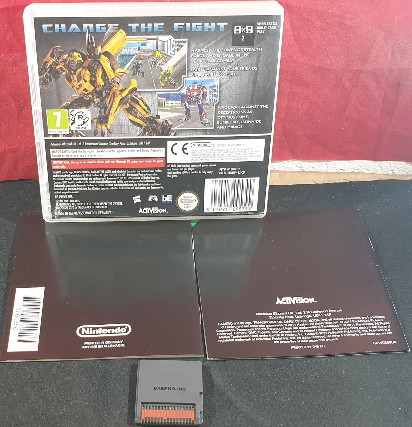 Transformers Dark of the Moon Autobots Nintendo DS Game