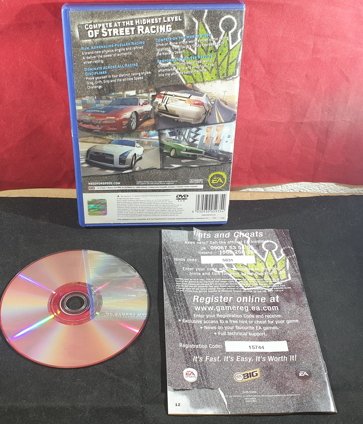 Need for Speed ProStreet Sony Playstation 2 (PS2) Game