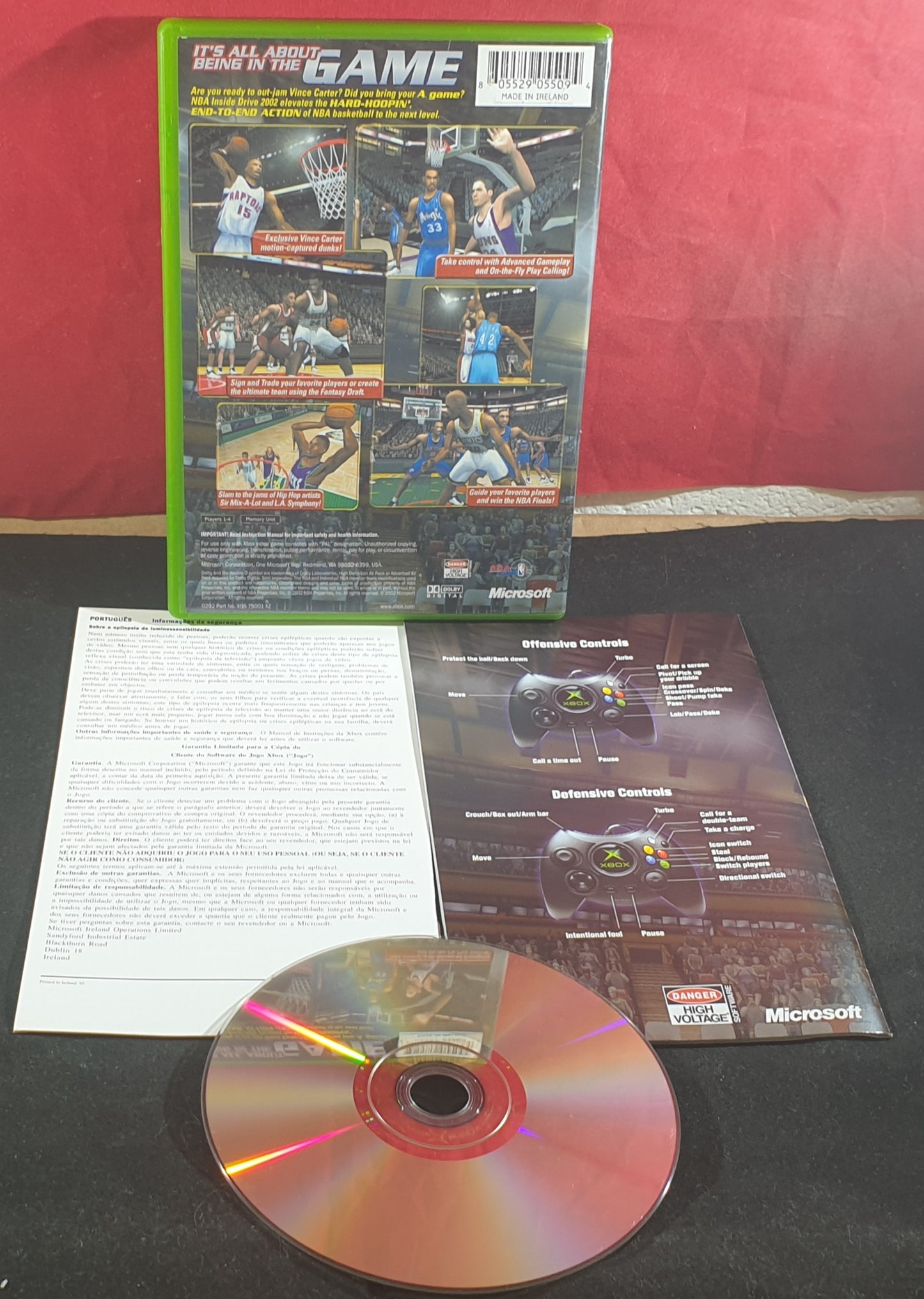 NBA Inside Drive 2002 Microsoft Xbox Game