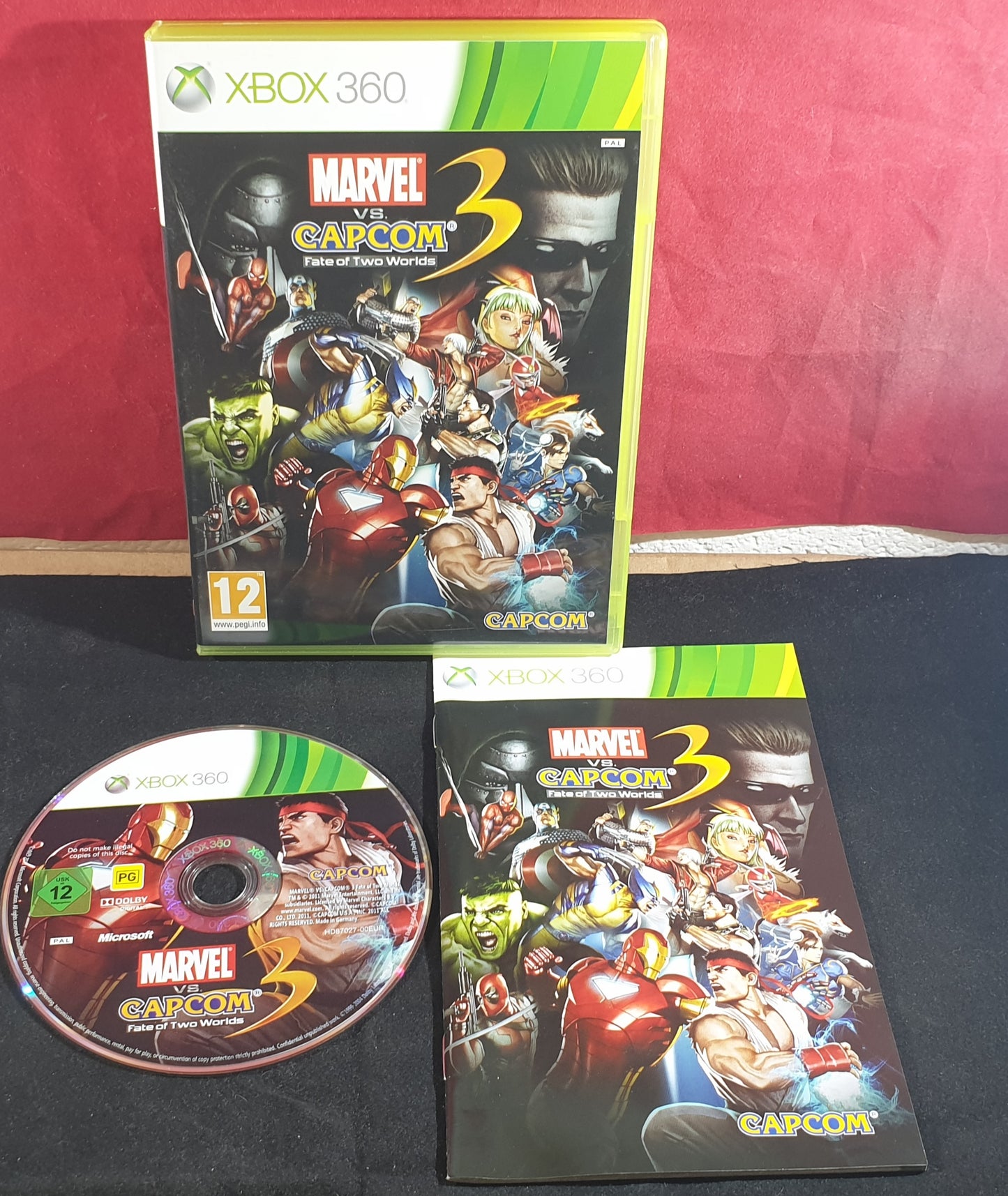 Marvel Vs Capcom 3 Fate of Two Worlds Microsoft Xbox 360 Game