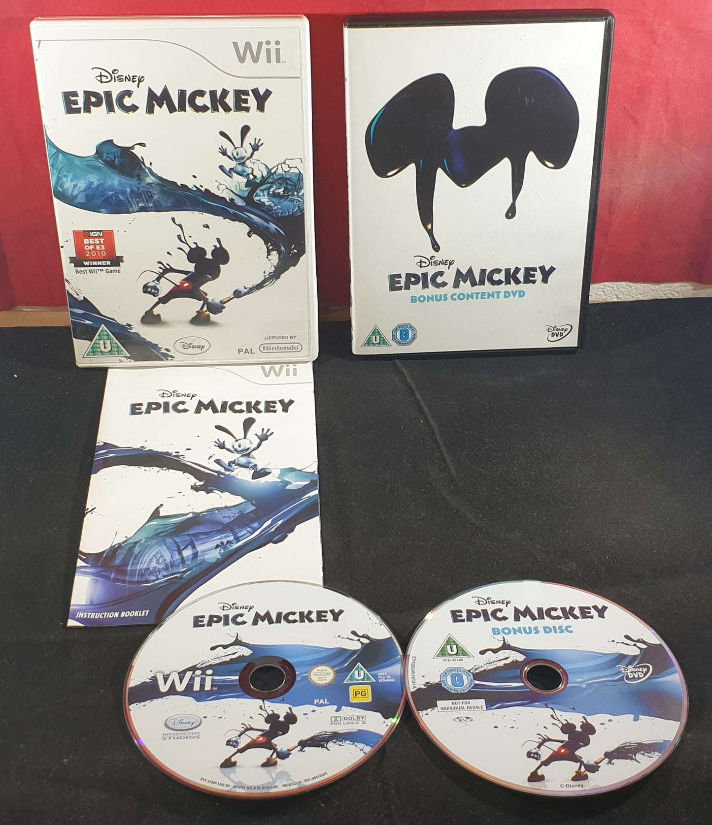 Epic Mickey with Bonus Content DVD Nintendo Wii Game