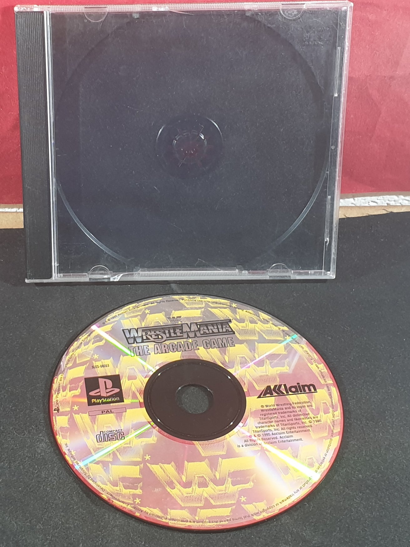 WWF Wrestlemania the Arcade Game Sony Playstation 1 (PS1) Game Disc Only