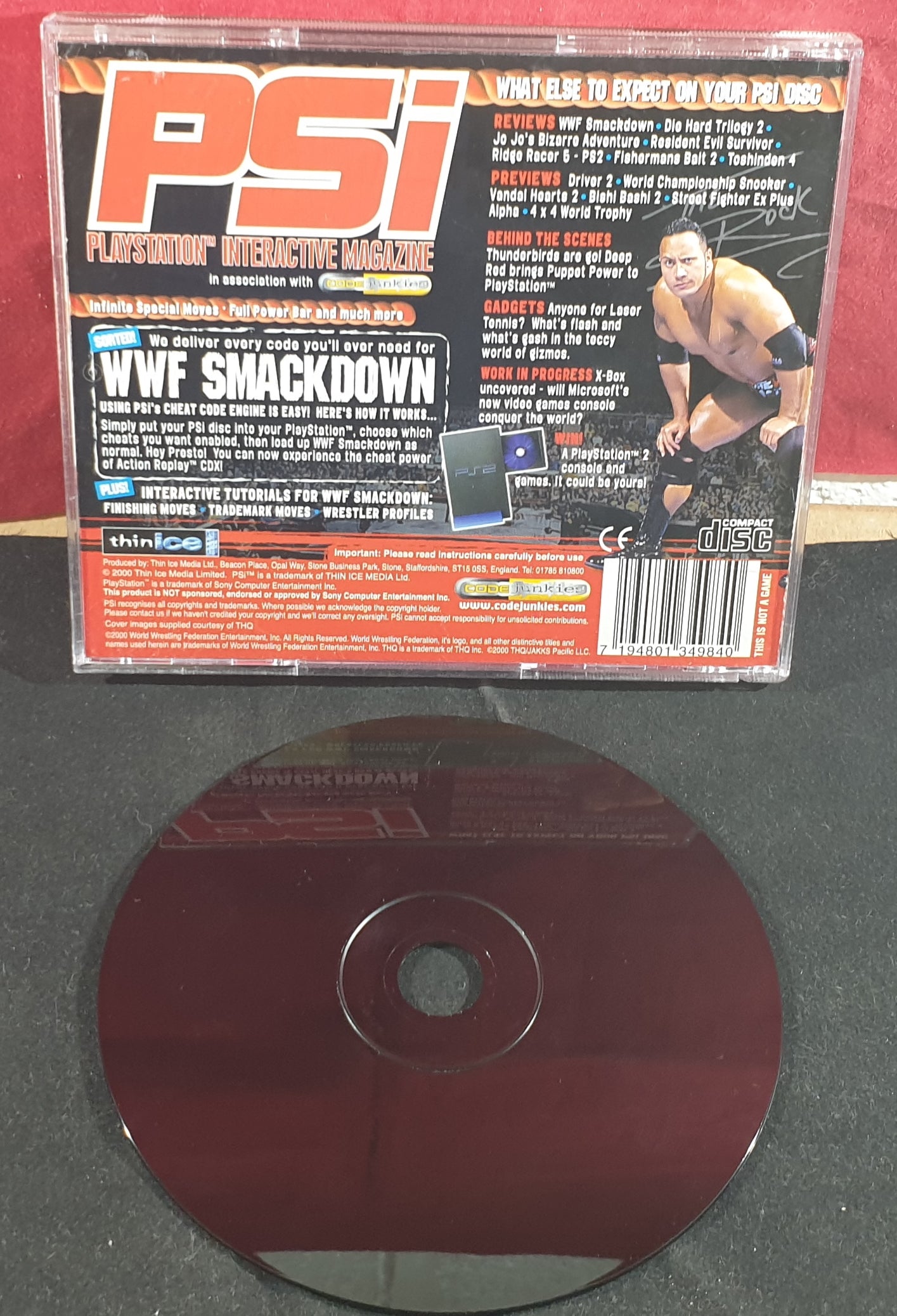 PSi WWF Smackdown Sony Playstation 1 (PS1) RARE Cheat Disc