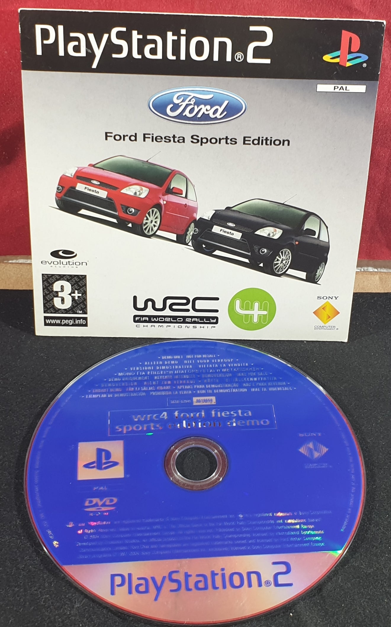 World Rally Championship 4 Sony Playstation 2 (PS2) RARE Demo Disc
