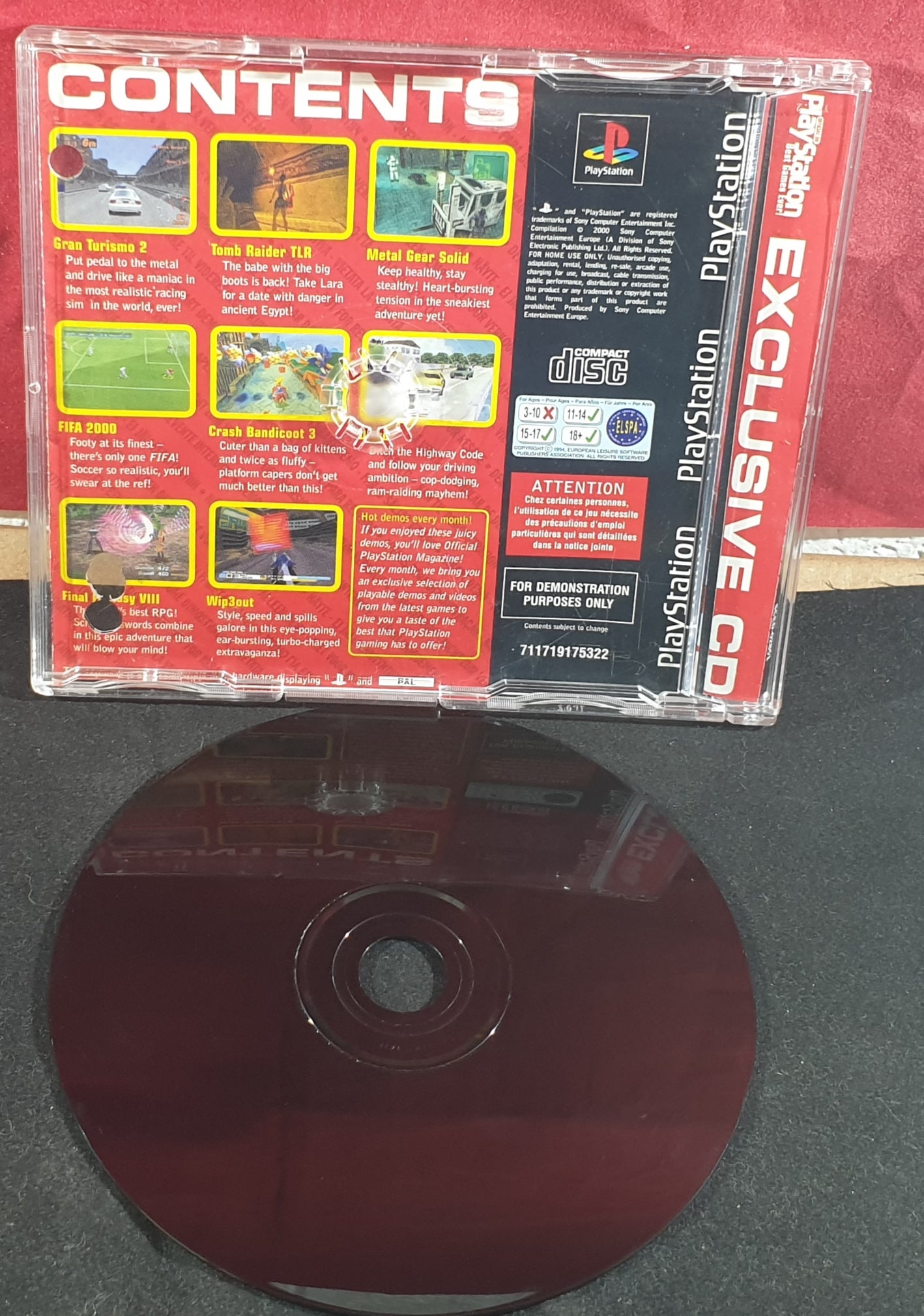 Sony Playstation 1 (PS1) Magazine Best Games Ever Demo Disc RARE