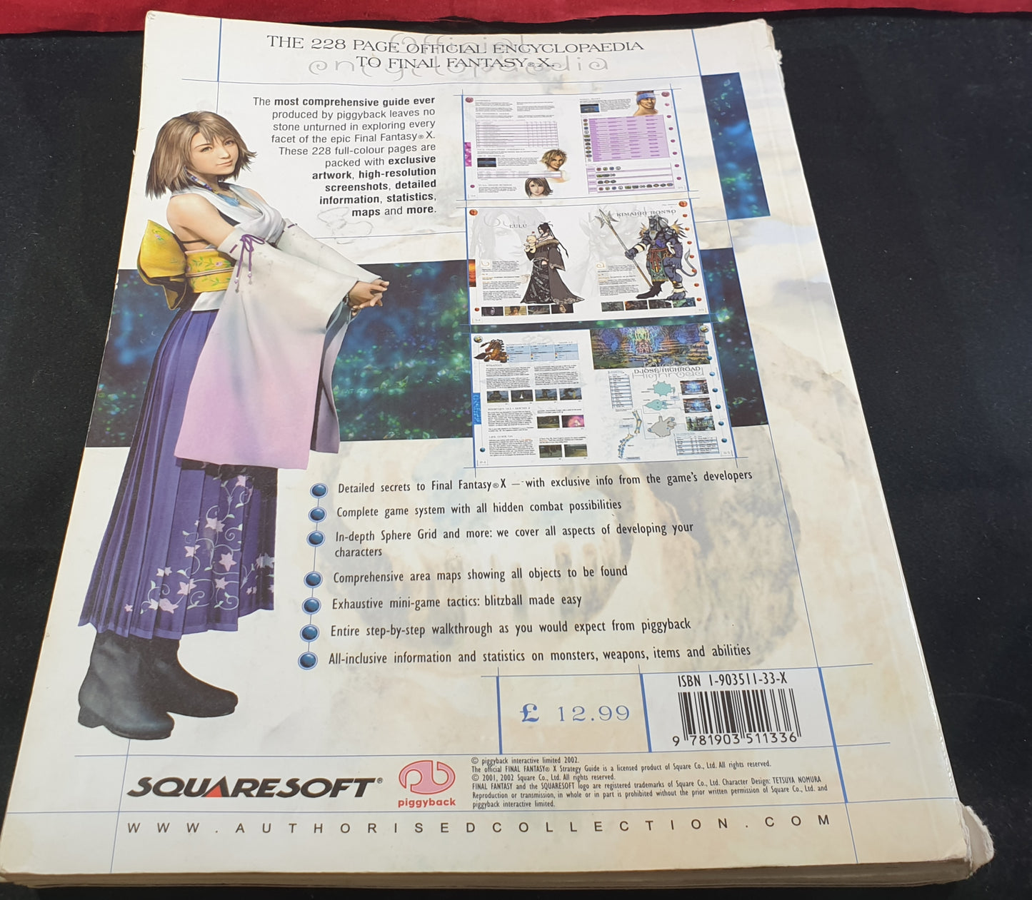 Final Fantasy X Official Strategy Guide Book