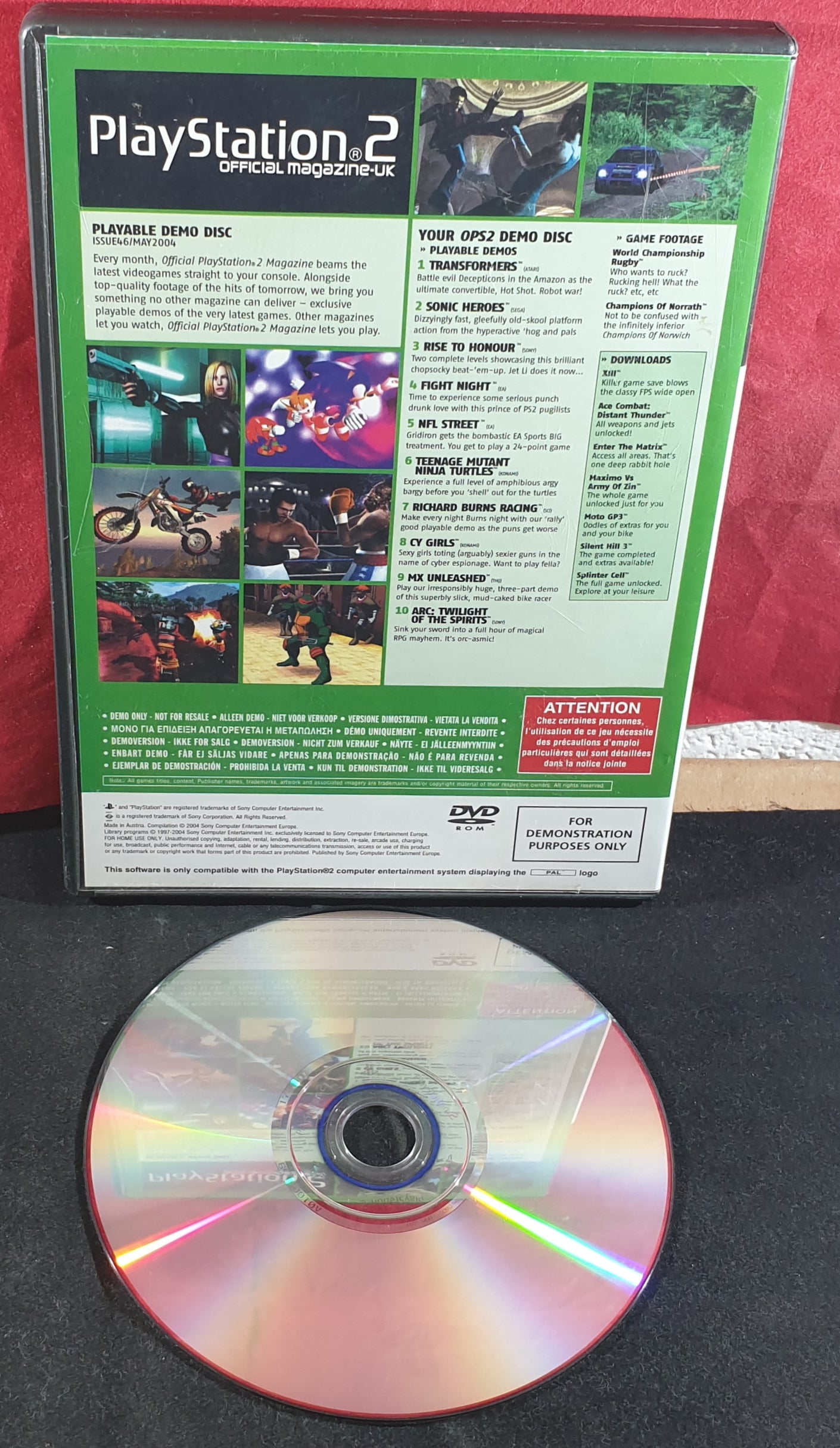 Playstation Magazine Sony Playstation 2 (PS2) Demo Disc 46